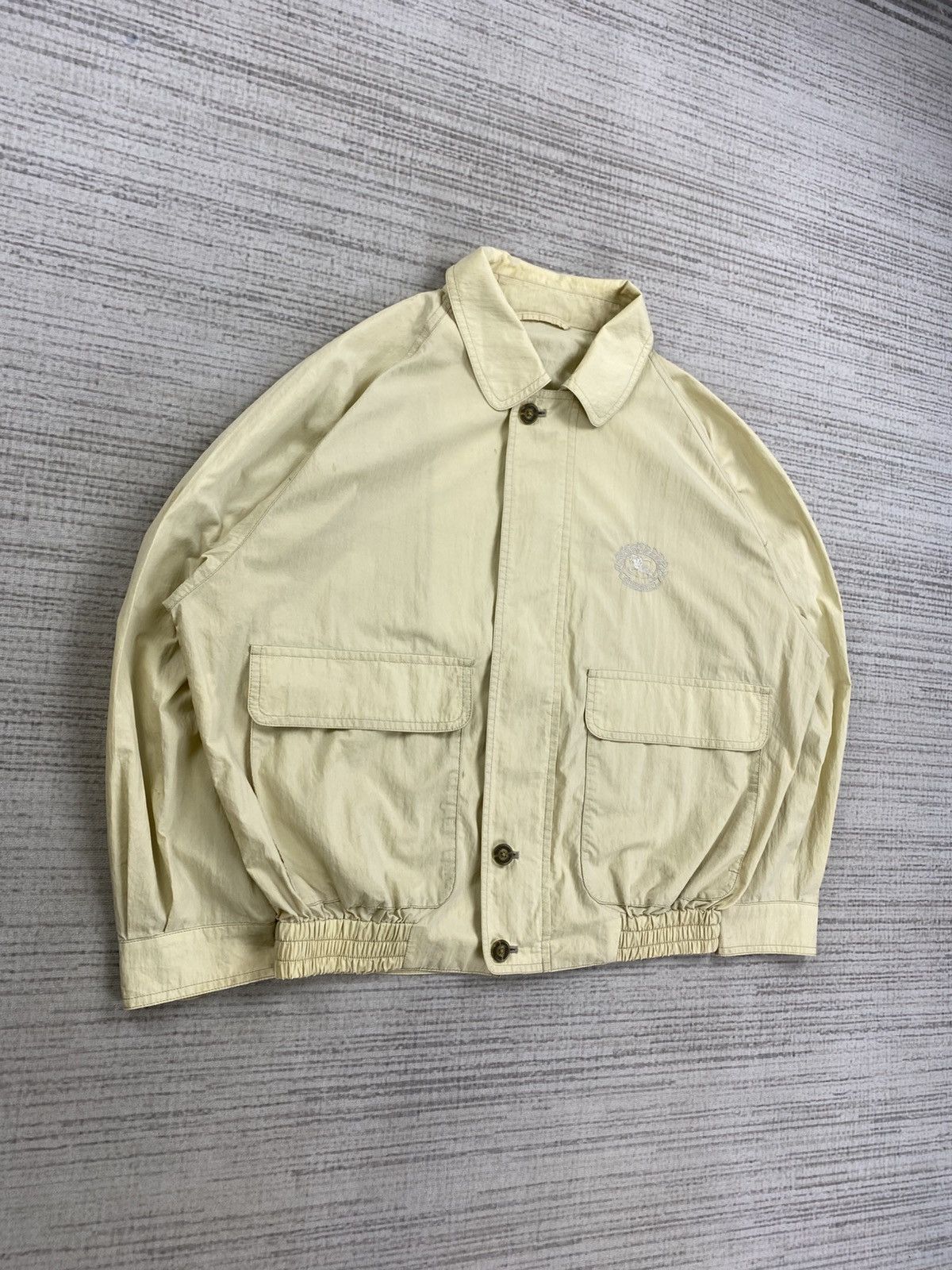 Burberry × Vintage Vintage 80s Burberrys Embroidery Logo Zipper Jacket Size US L / EU 52-54 / 3 - 3 Thumbnail