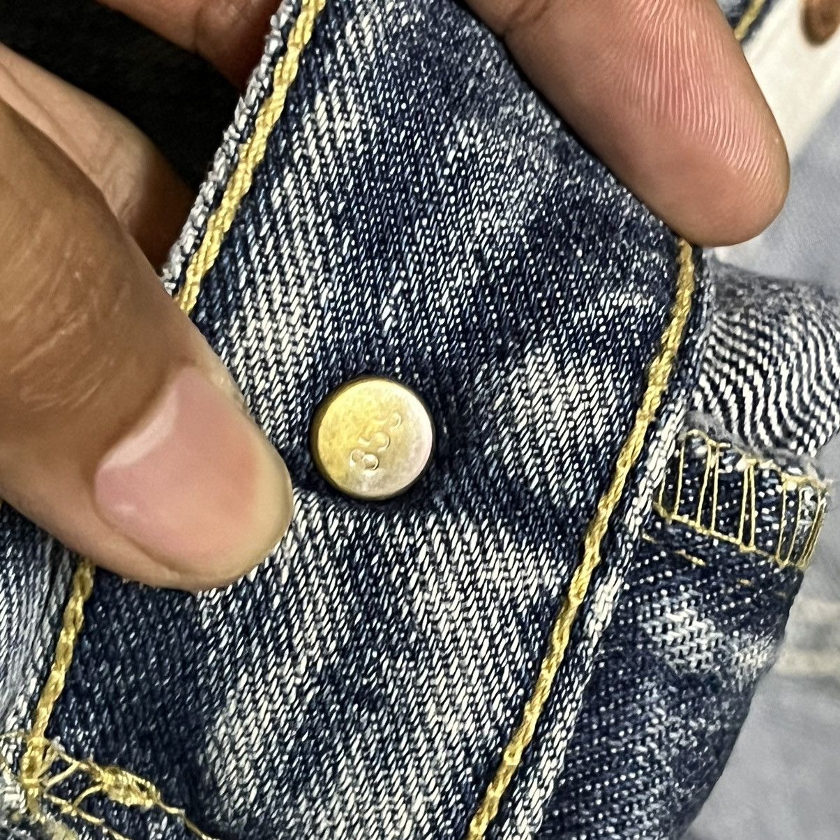 Jean × Levi's × Levi's Vintage Clothing Vintage Levis 534 Distressed Design Denim Jeans Size US 33 - 7 Thumbnail