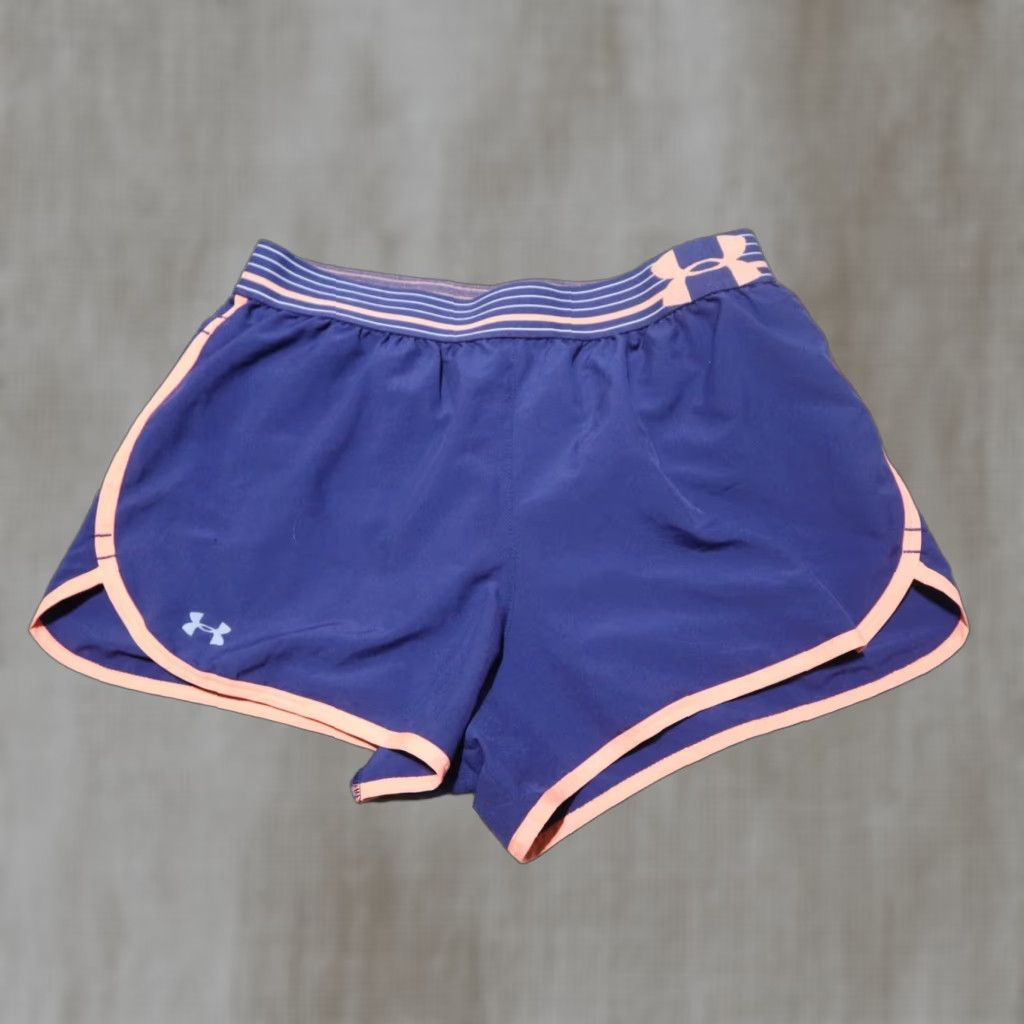 Under Armour Under Armour HeatGear Shorts Women's XS Running & Jogging Athletic Orange Short Pants - 100% Polyester - Inseam 2.0 in. Size 26" / US 2 / IT 38 - 1 Thumbnail