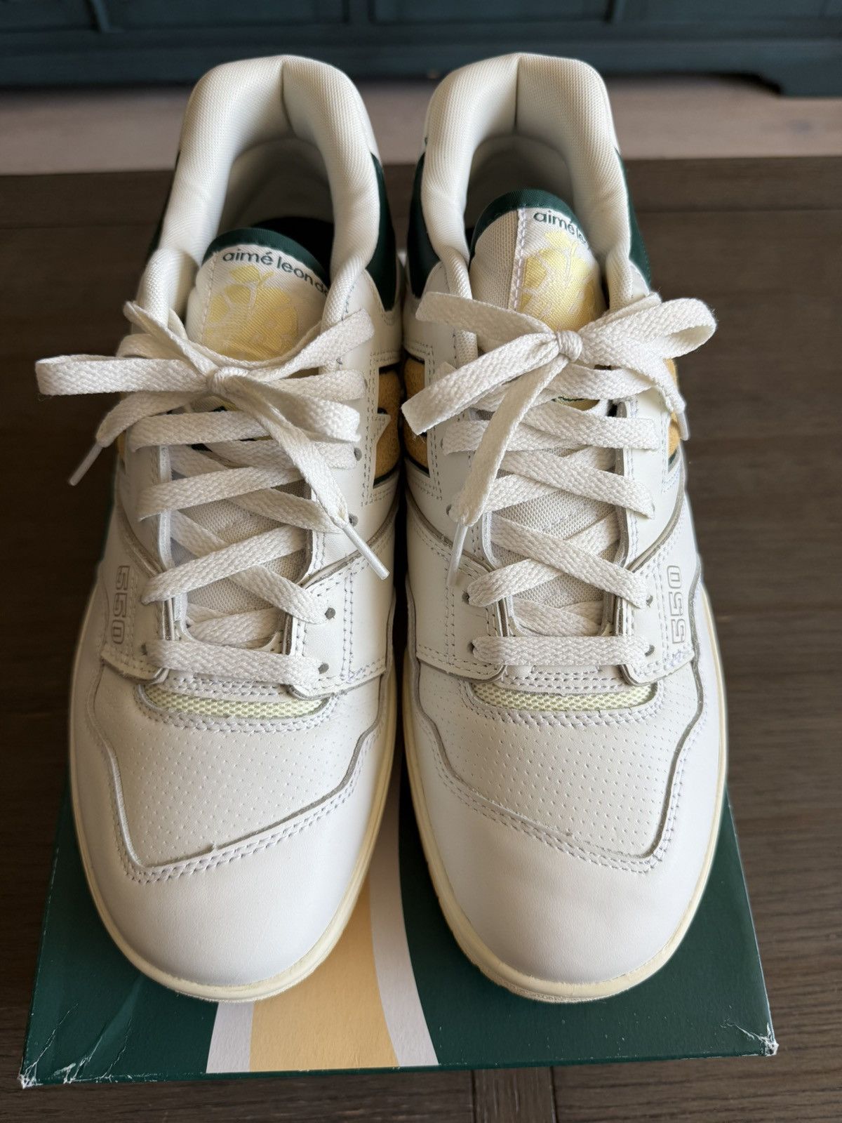 Aime Leon Dore × New Balance Aimé Leon Dore x 550 'Green Yellow' size 11 Size US 11 / EU 44 - 4 Thumbnail