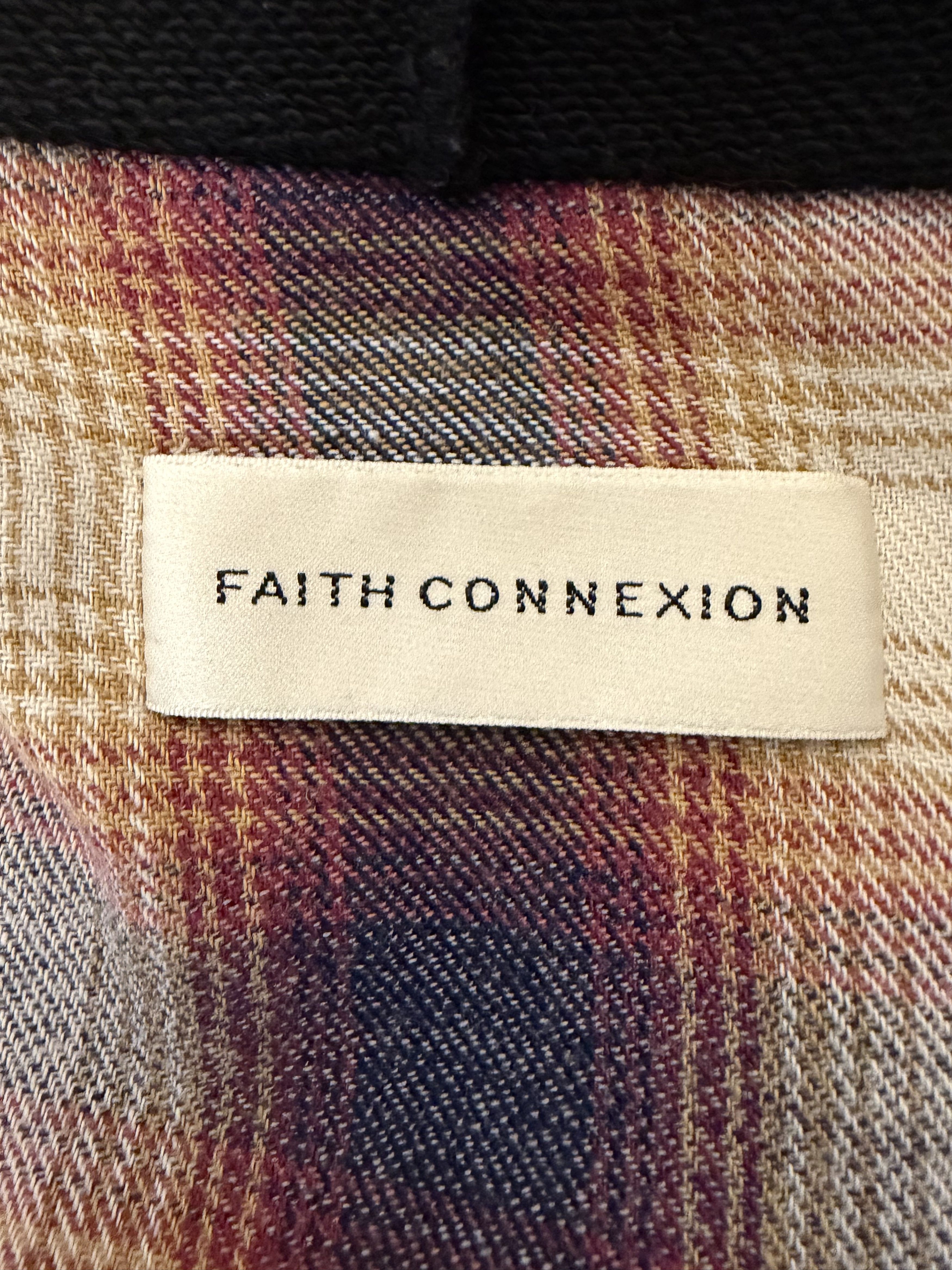 Faith Connexion Oversized Hooded Grunge Plaid Overshirt Size US XL / EU 56 / 4 - 6 Thumbnail