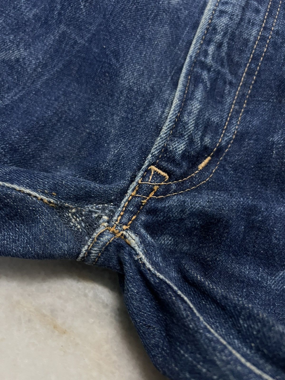 Japanese Brand 80’s H.R Market Blue Blue Japan Selvedge Jean Size US 31 - 15 Thumbnail