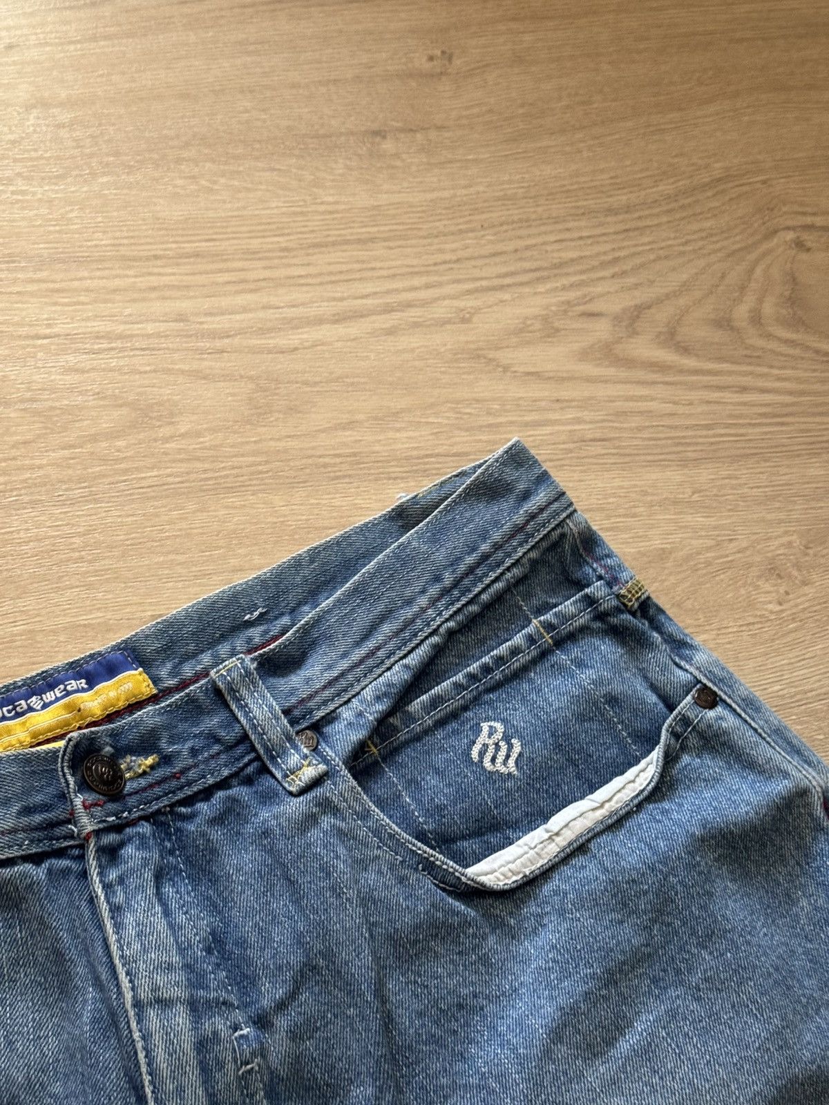 Vintage Vintage 00’s Roca Wear Baggy y2k Baggy denim Hip-Hop Shorts Size US 34 / EU 50 - 3 Thumbnail