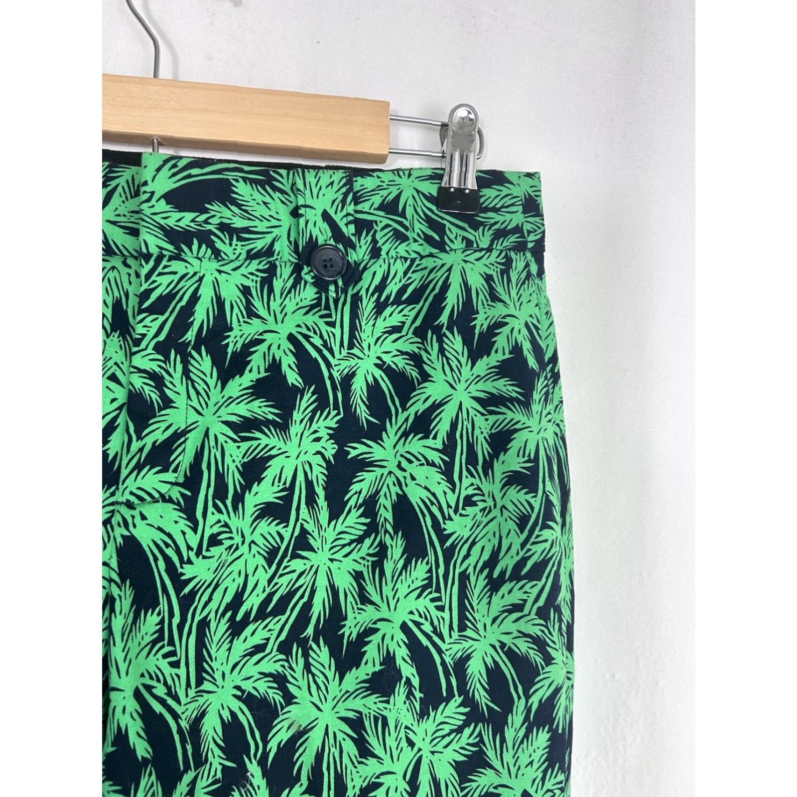 Banana Republic Banana Republic Martin-Fit Pants Palm Trees Stretch Casual Flat Front Zip Multi-Color Women Regular Size 6 30x26 Size 28" / US 6 / IT 42 - 5 Thumbnail