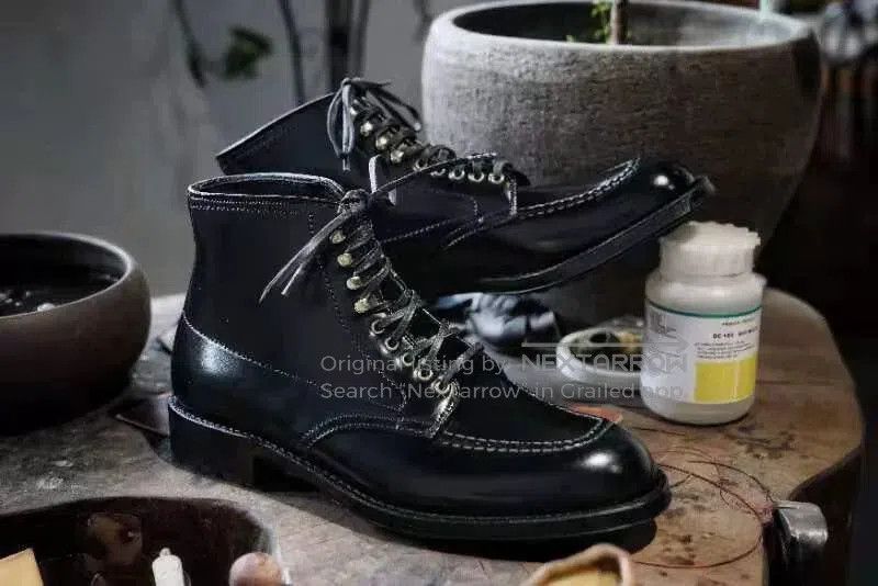Alden Alden Indy Black Shell Cordovan Boots. Size US 6 / EU 39 - 3 Thumbnail