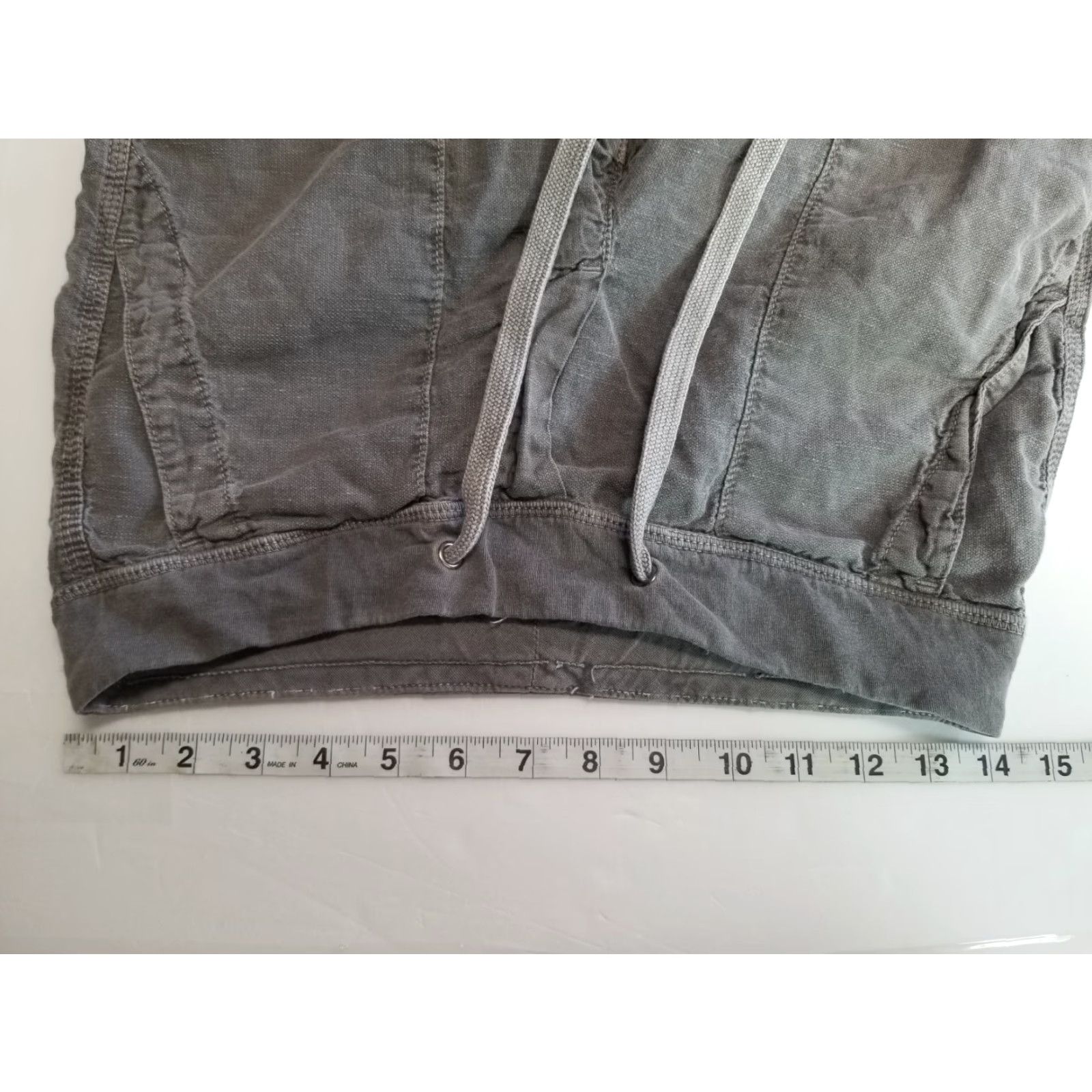 Vintage Standard James Perse Womens Cotton Jogger Pants Drawstring Waist Gray Size 0 Size 29" - 3 Thumbnail