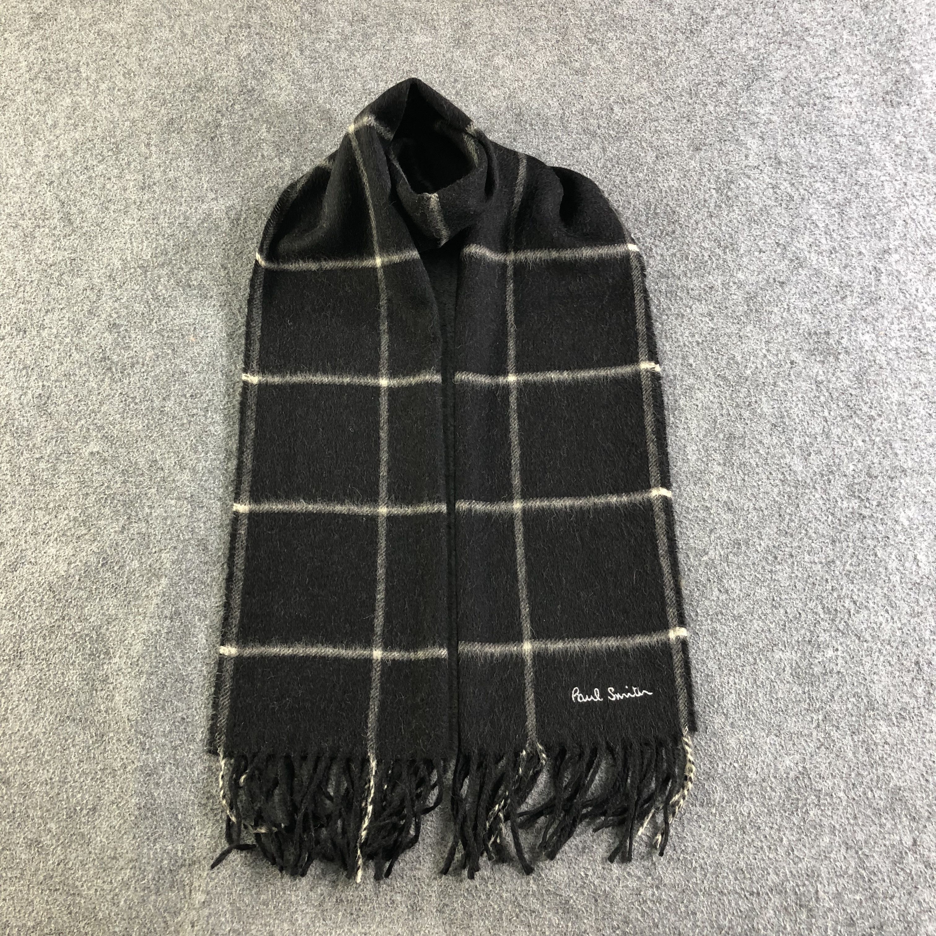 Paul Smith Paul Smith Camel Hair Tartan Scarf Muffler Neckwear V2524 Size ONE SIZE - 1 Thumbnail