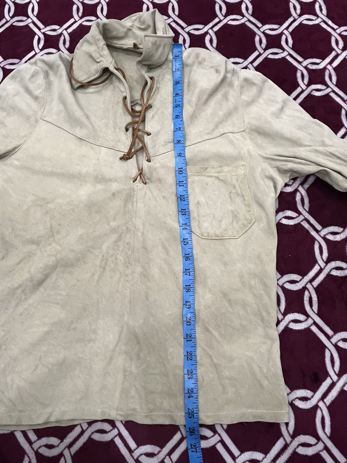 Genuine Leather Vintage 50s/60s Western Pullover Suede Leather Conmatic Zip Size US M / EU 48-50 / 2 - 24 Thumbnail