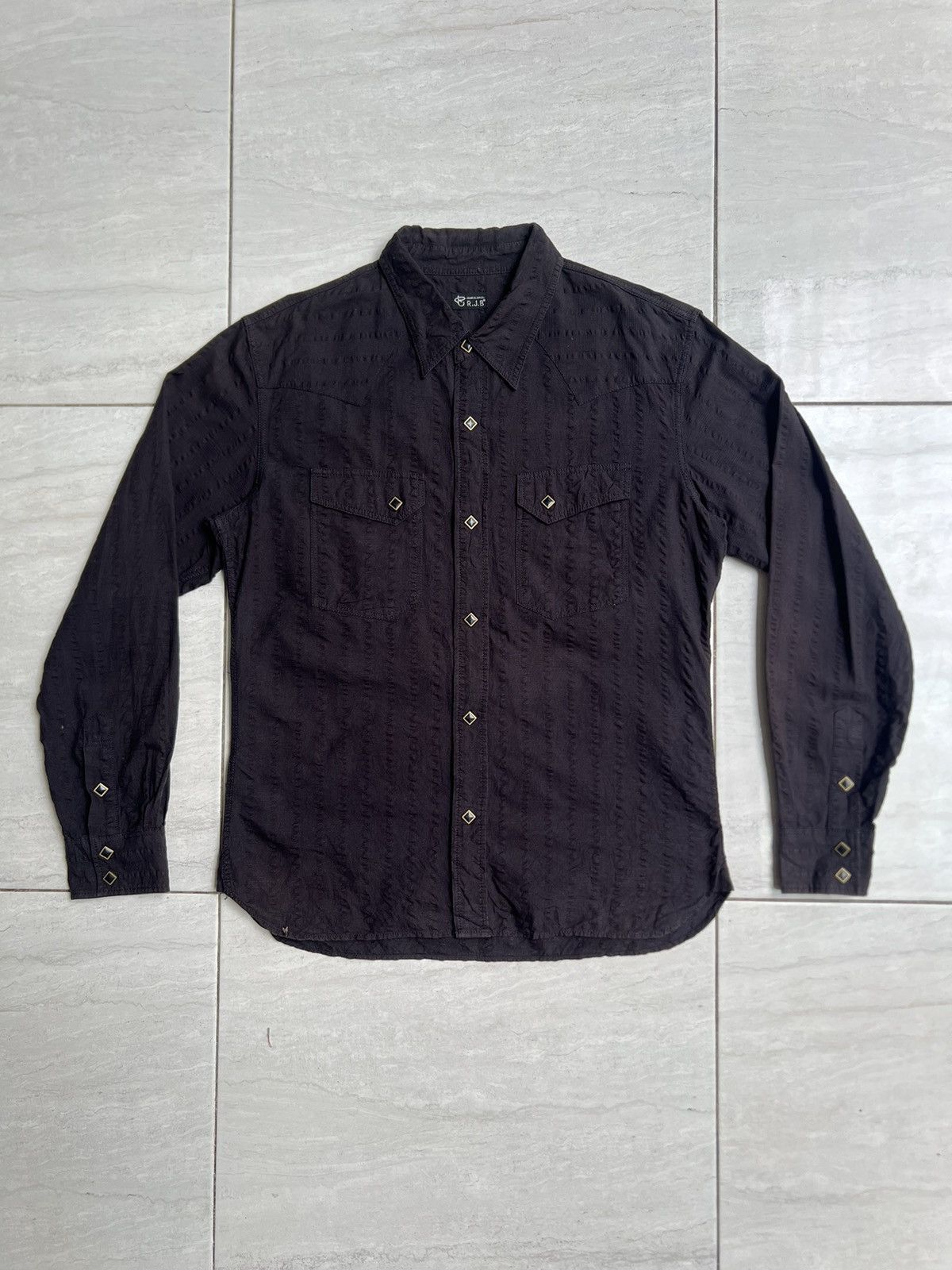 Real Japan Blues RJB Japanese Brand Brown Shirt Size US S / EU 44-46 / 1 - 6 Thumbnail