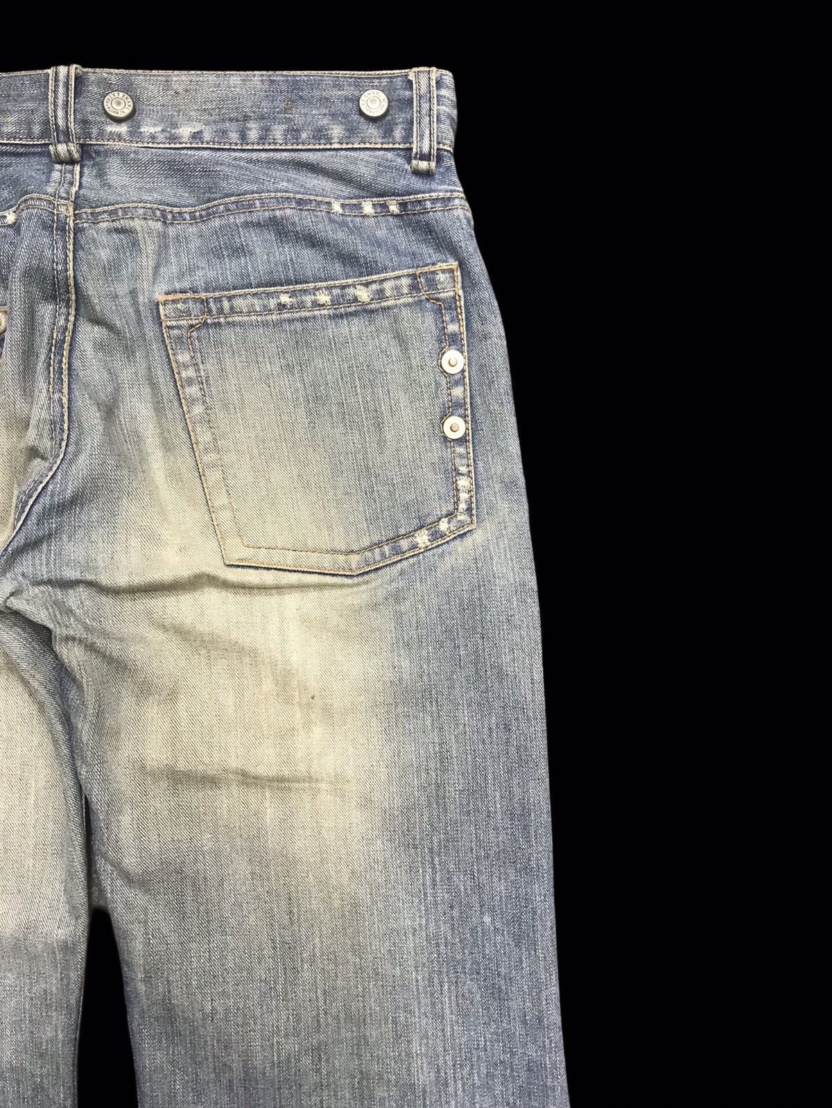 Japanese Brand 💥FLARE💥ARCHIVAL SNARL DISTRESSED DENIM F249 Size US 34 / EU 50 - 12 Thumbnail