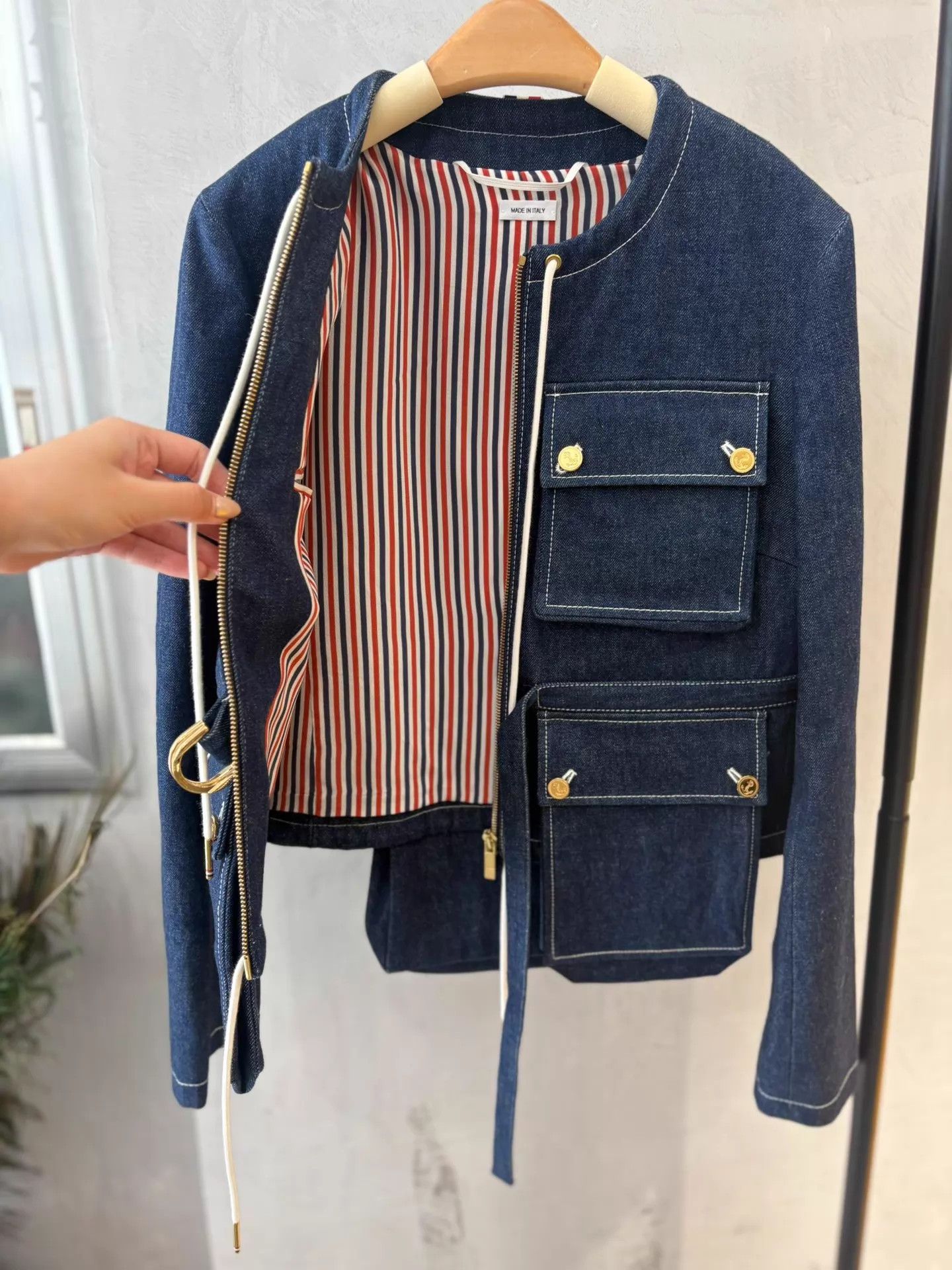 Thom Browne THOM BROWNE Decon 4-Pocket Denim Jkt Deadstock 40 Size S / US 4 / IT 40 - 2 Thumbnail