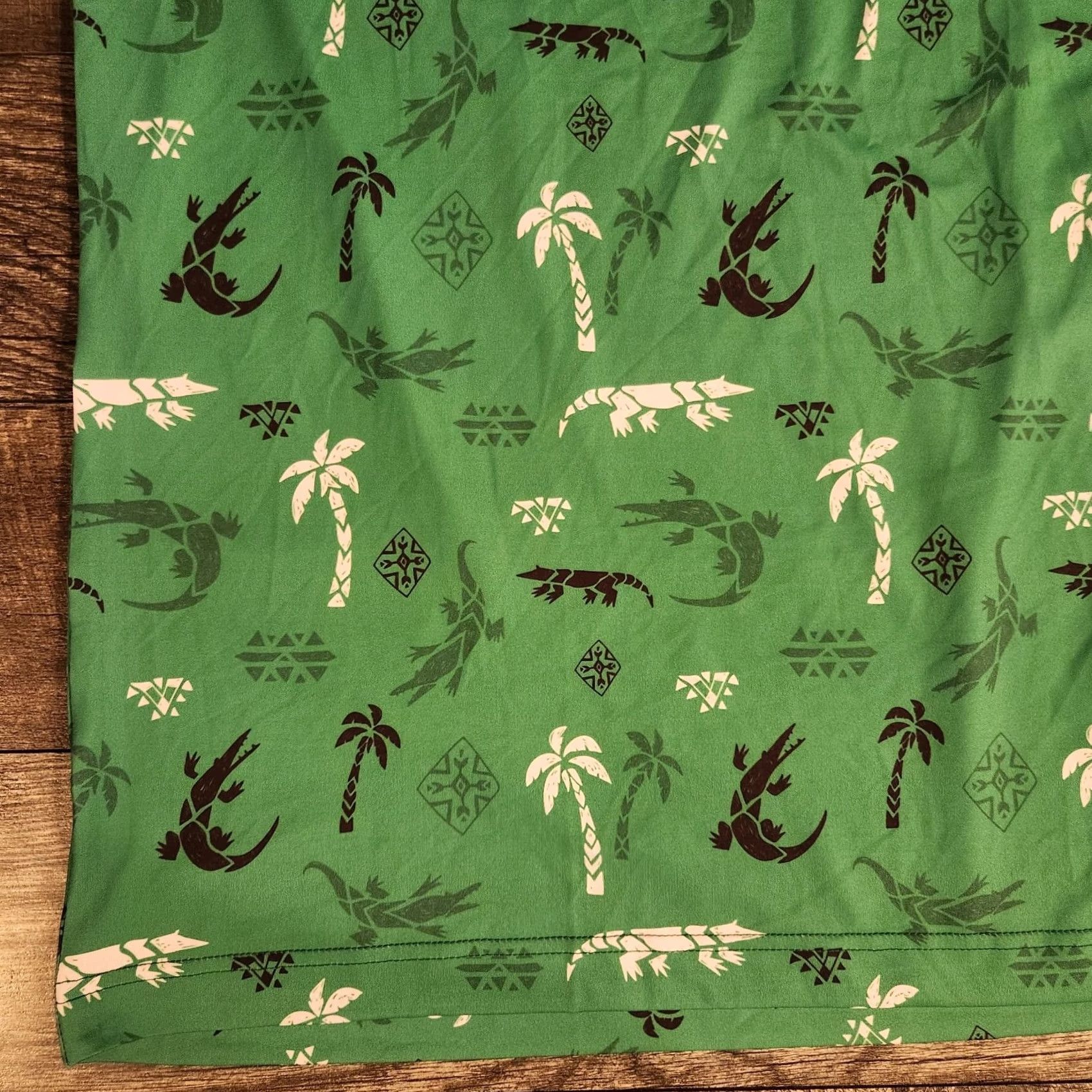 Vintage Waggle Shirt Mens L Golf Polo Aligator Palms AOP Performance Florida New Size US L / EU 52-54 / 3 - 3 Thumbnail