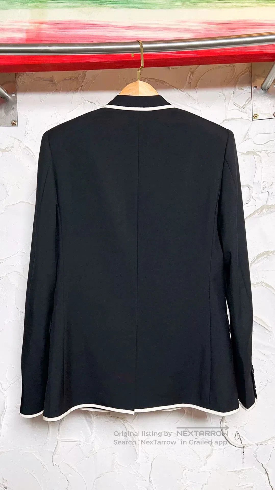 Saint Laurent Paris Saint Laurent Black Blazer with White Trim. Size US M / EU 48-50 / 2 - 2 Thumbnail