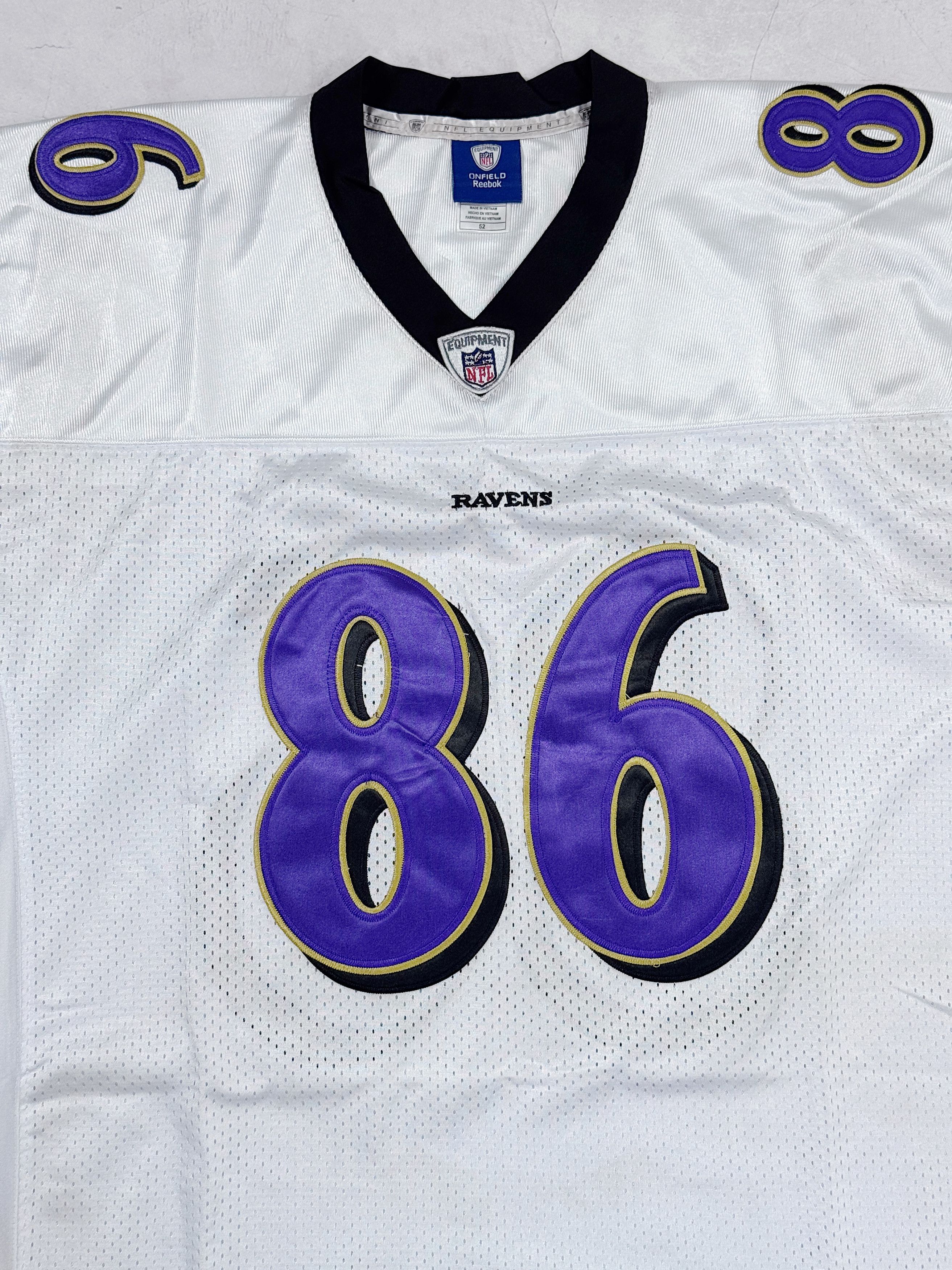 NFL 2003 - 2005 Baltimore Ravens NFL Jersey #86 HEAP by Reebok Size US L / EU 52-54 / 3 - 4 Thumbnail