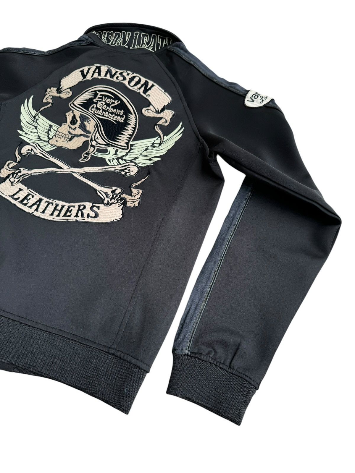 Avirex ⚡️⚡️Vintage Vanson Leather Sweater Jacket Embroidey Size US S / EU 44-46 / 1 - 7 Thumbnail