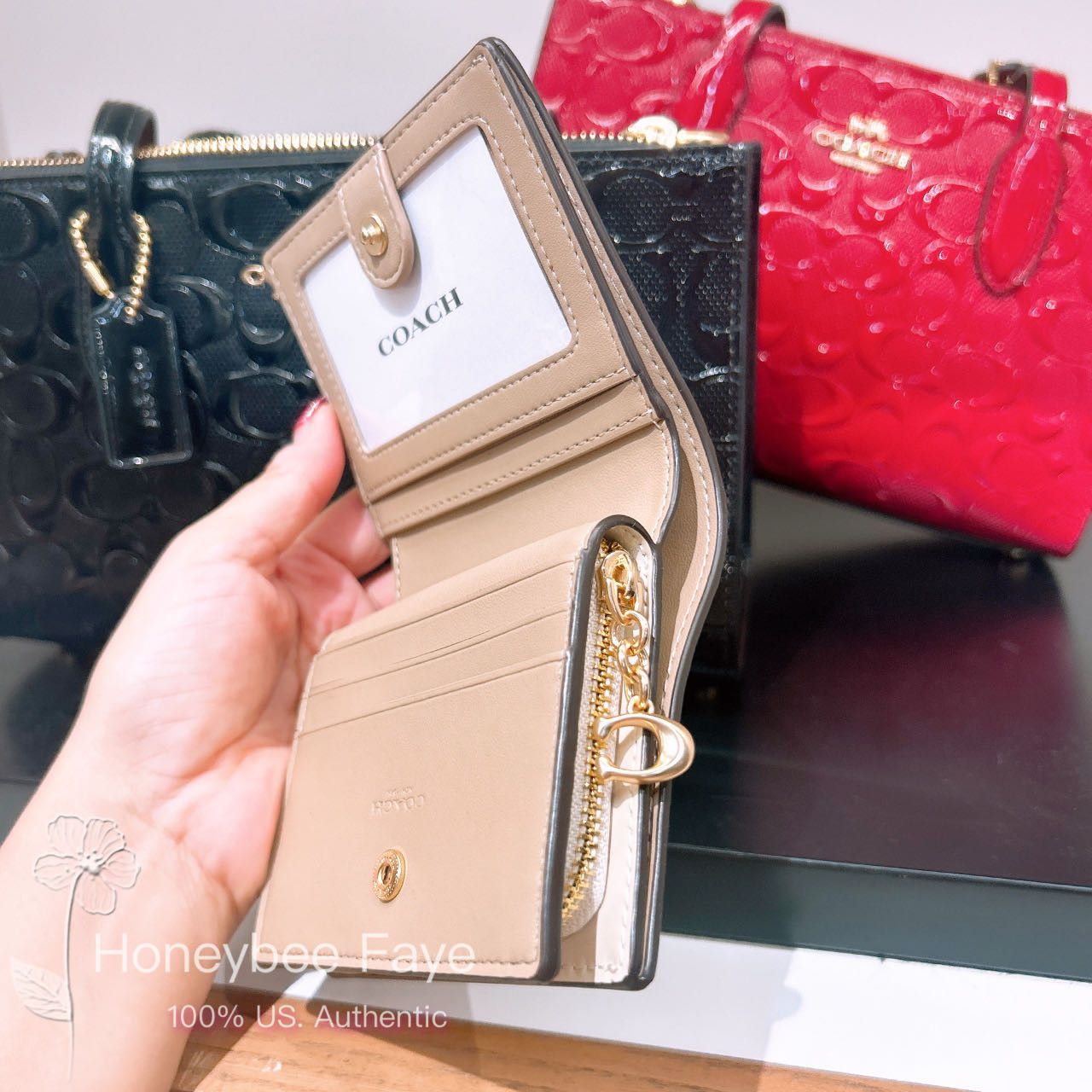 Coach Snap Wallet In Signature Leather CT982 Size ONE SIZE - 3 Thumbnail