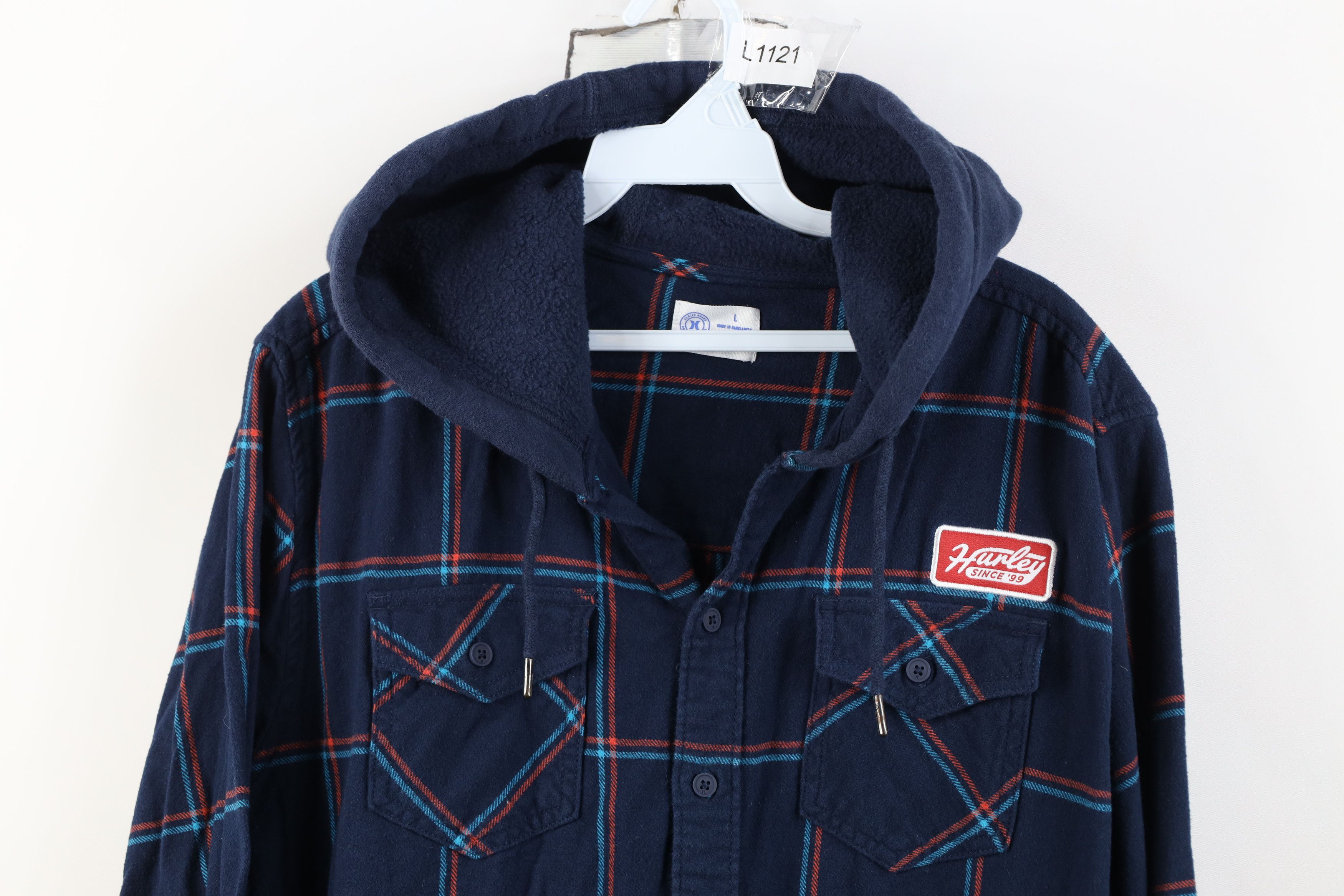 Hurley Vintage Hurley Surfing Flannel Button Shirt Jacket Jac Shirt Size US L / EU 52-54 / 3 - 2 Thumbnail