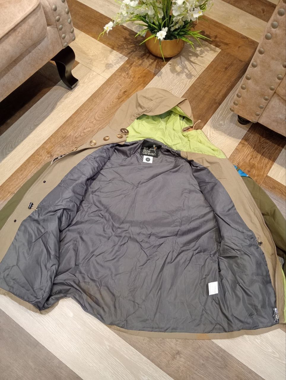 go slow caravan GO SLOW CARAVAN BREATHABLE PATCH MOUNTAIN PARKA JACKET Size US XL / EU 56 / 4 - 17 Thumbnail