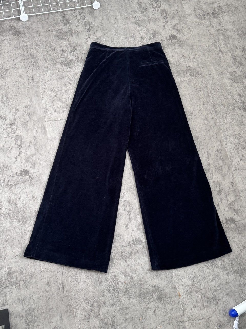 Circolo 1901 Circolo 1901 Velour Midnight Blue Flared Pants Size 28" / US 6 / IT 42 - 2 Thumbnail