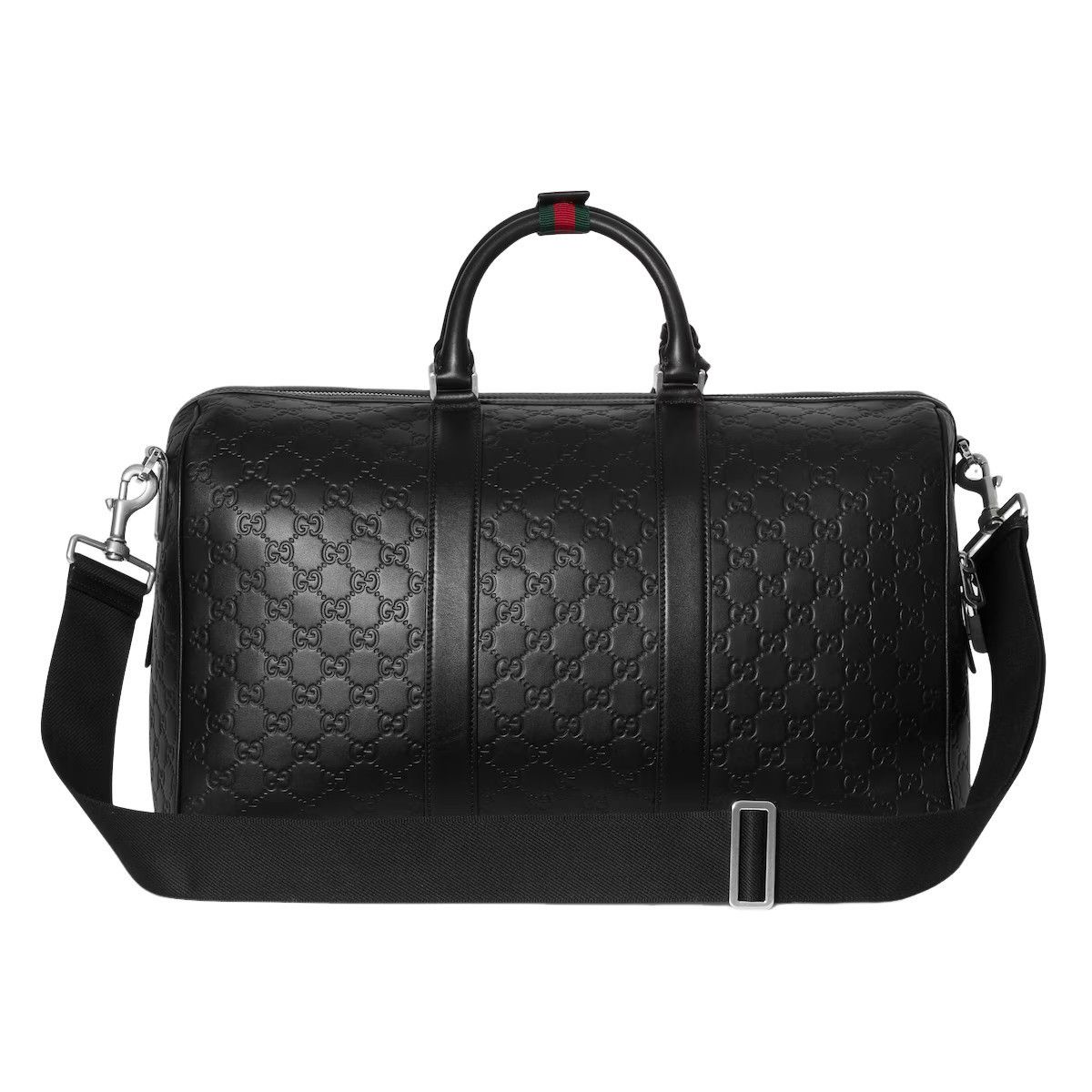 Gucci GUCCI GG Emblem Medium Leather Duffle Bag New & Authentic Size ONE SIZE - 3 Thumbnail