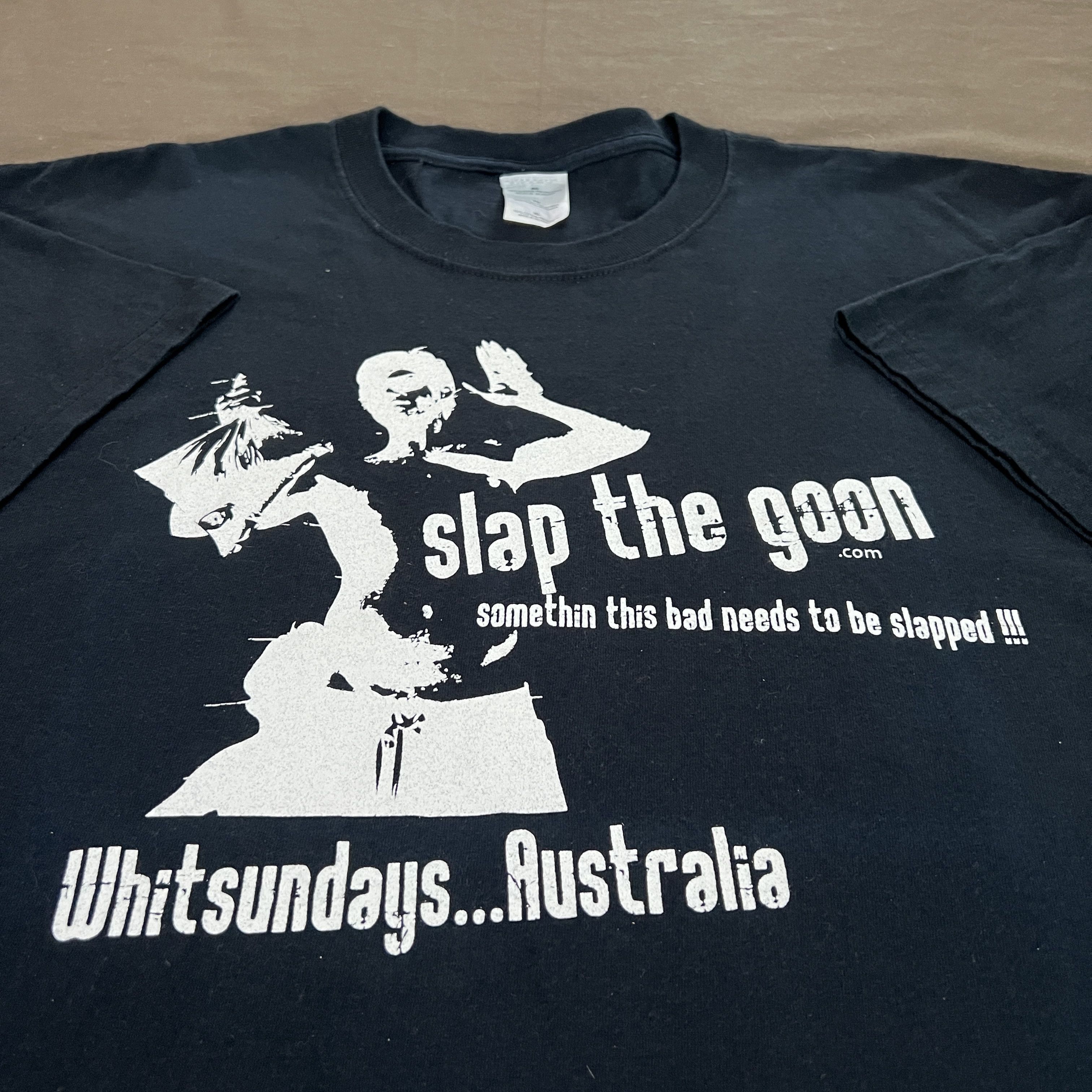 Vintage Vintage Y2K Slap the goon Australia Promo Tee XL party Size US XL / EU 56 / 4 - 1 Thumbnail