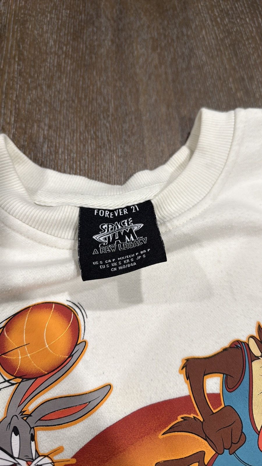Forever 21 Space Jam Gray Sweater Size S / US 4 / IT 40 - 2 Thumbnail