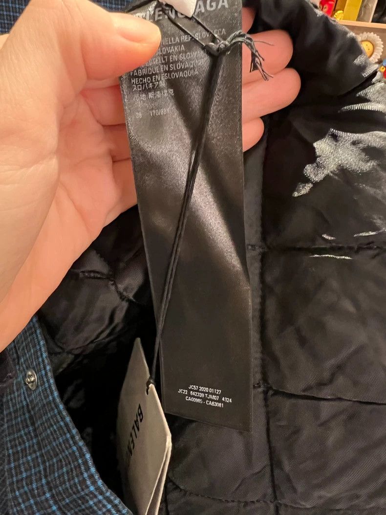 Balenciaga Balenciaga size 38 Blue Plaid Cotton Coat Size 38 In Stock Size M / US 6-8 / IT 42-44 - 5 Thumbnail