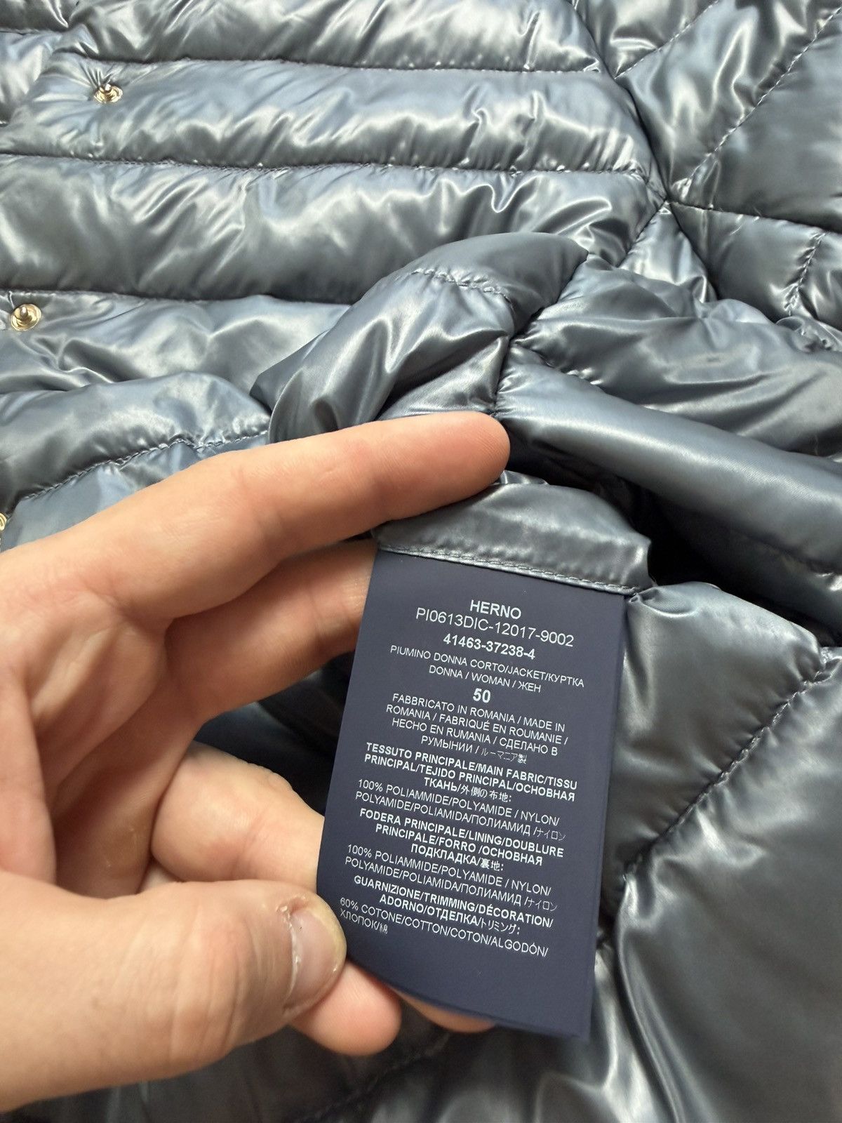 Herno Herno Iconico Elsa Light Down Puffer Padded Jacket Size XL / US 12-14 / IT 48-50 - 9 Thumbnail