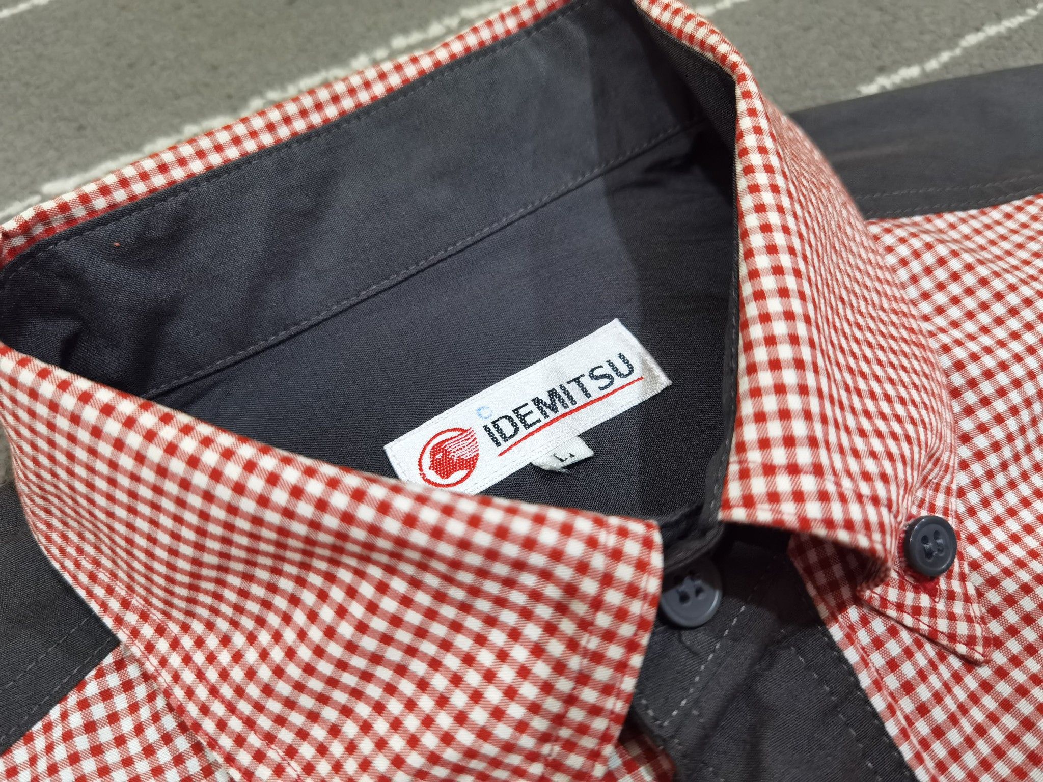 Japanese Brand IDEMITSU X JDM X motorsports button up M 8129 Size US M / EU 48-50 / 2 - 6 Thumbnail