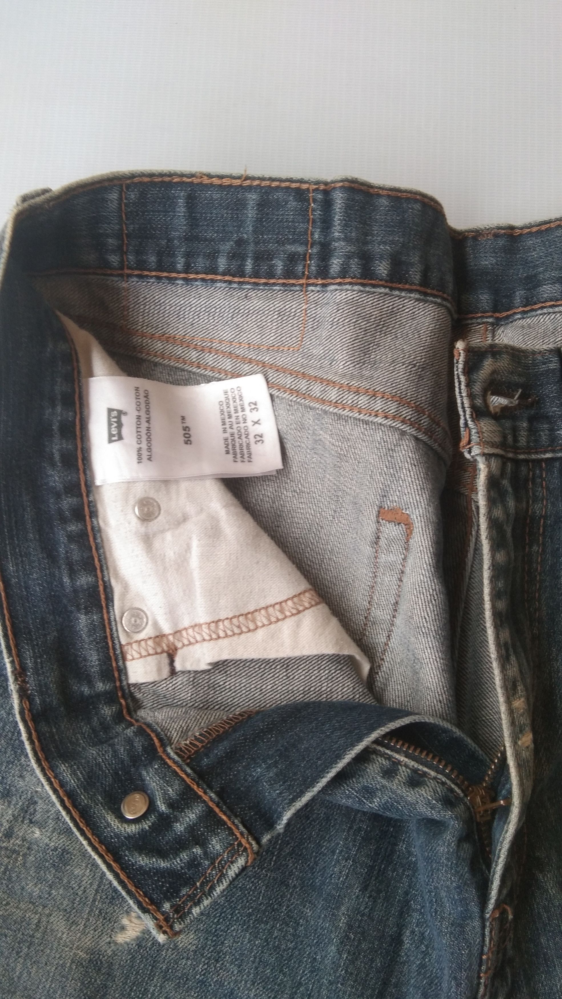 Levi's 90s Levis 505 mexico distressed denim Size US 32 / EU 48 - 5 Thumbnail