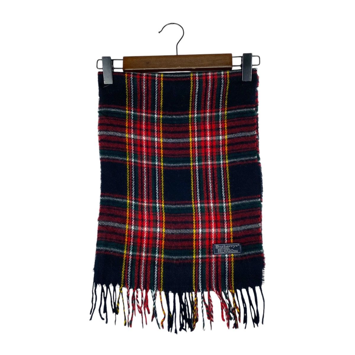 Burberry × Vintage Vintage Burberrys Nova Checked Red Light Scarf Muffler Size ONE SIZE - 3 Thumbnail