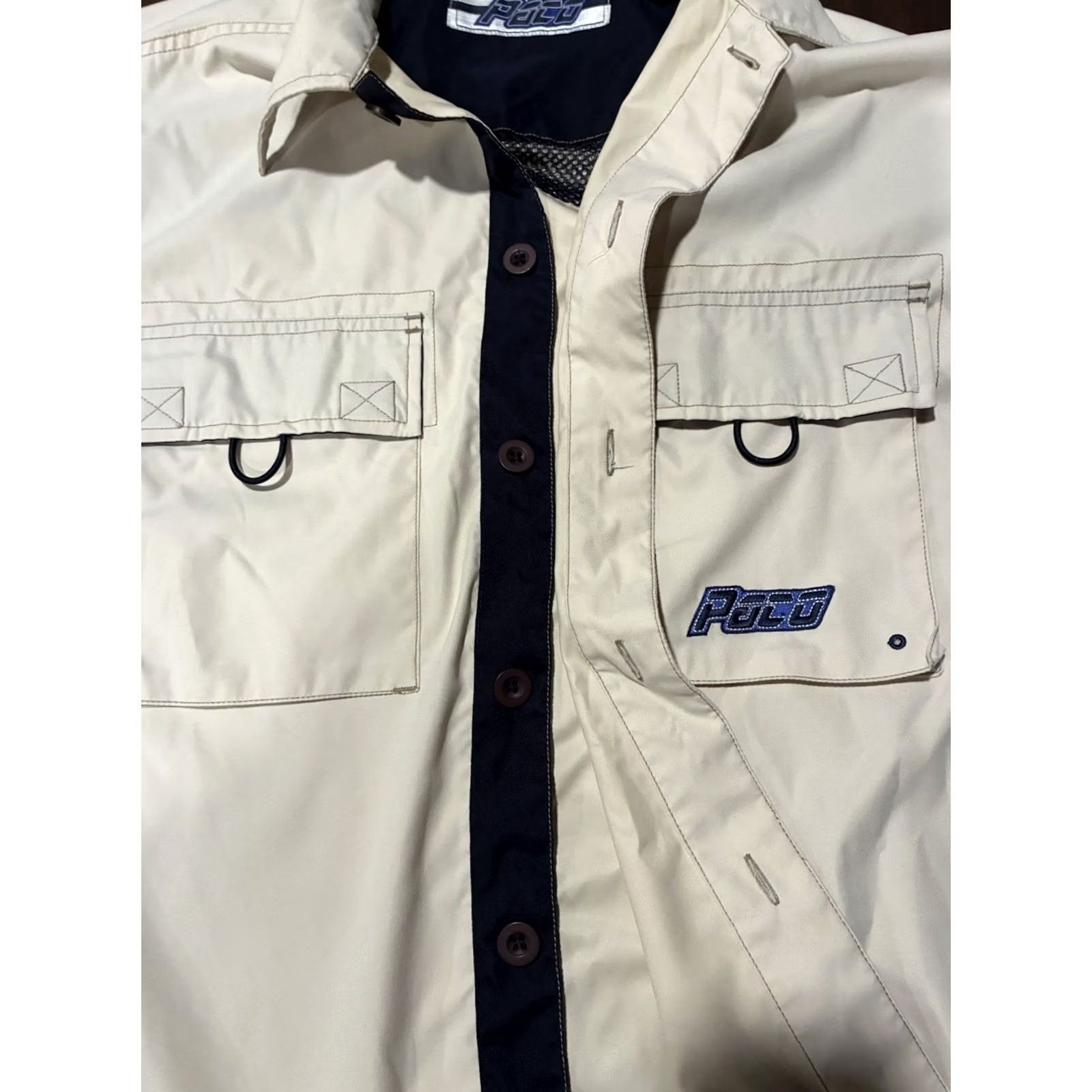 Vintage PACO Jacket Windbreaker Beige Pockets Men S Polyester Lining Regular Small Slim? Size US S / EU 44-46 / 1 - 2 Thumbnail