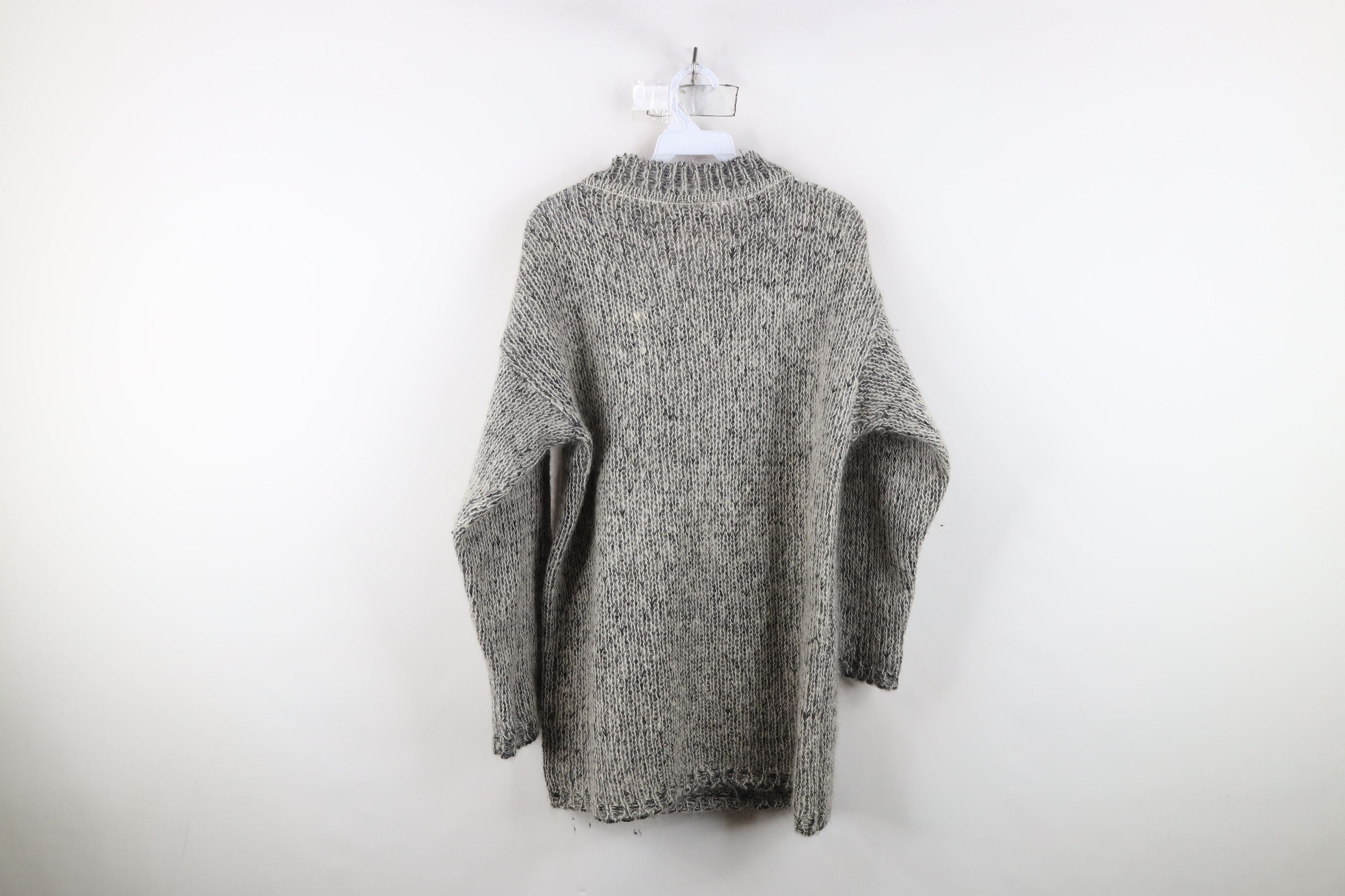 Vintage Vintage 90s Streetwear Mohair Wool Blend Knit Sweater Gray Size M / US 6-8 / IT 42-44 - 8 Thumbnail