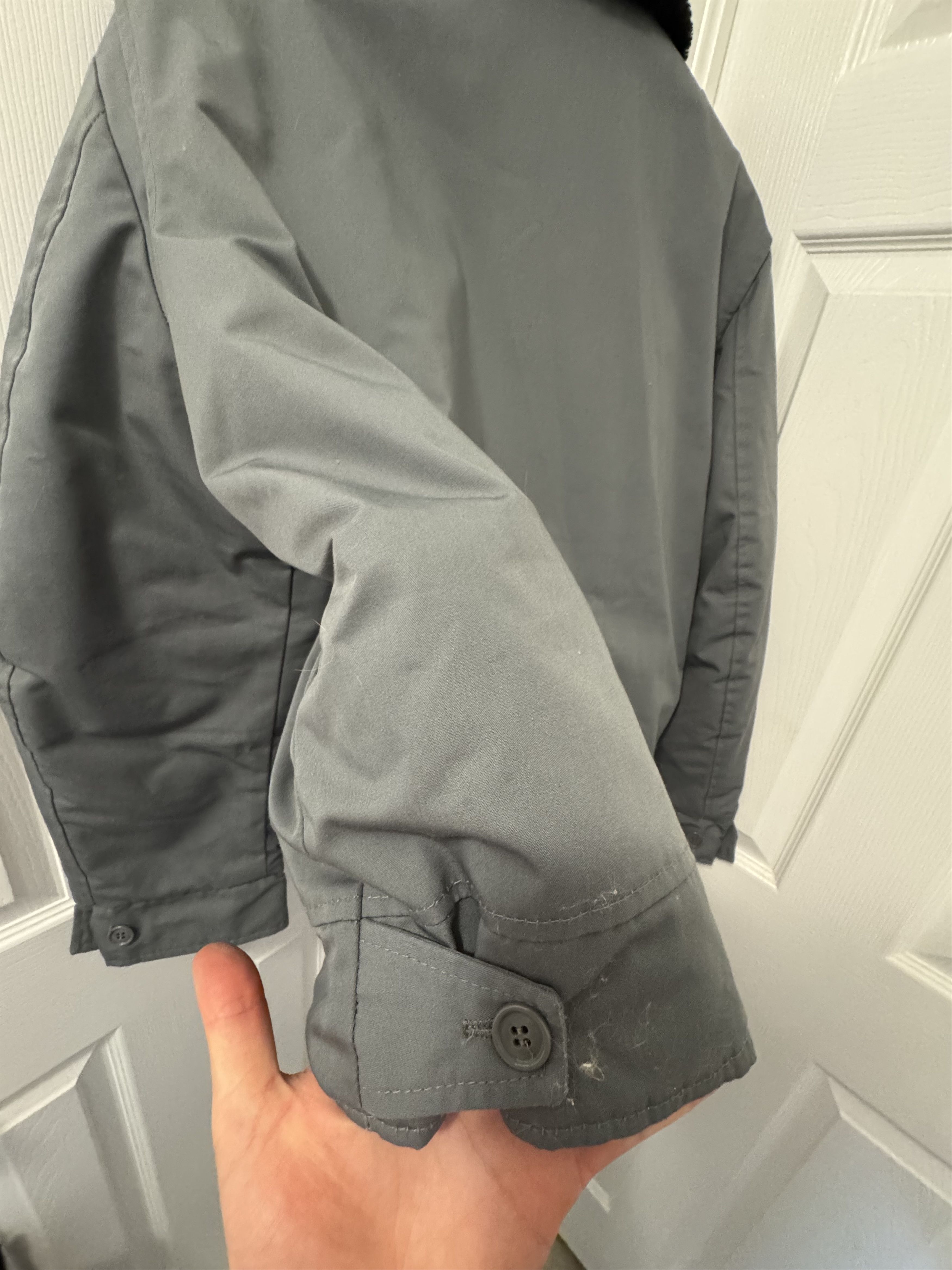 Vintage Vintage 80s Saint Hill Sherpa Lined cotton Flight Jacket Size US XL / EU 56 / 4 - 8 Thumbnail