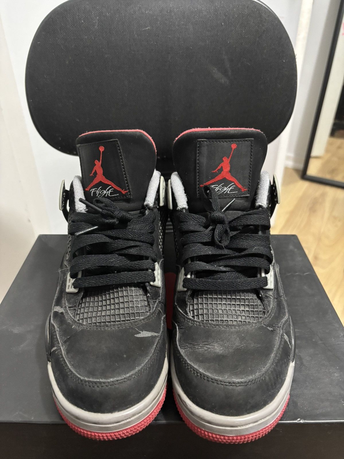 Jordan Brand Jordan Bred 4’s Size US 8.5 / EU 41-42 - 1 Thumbnail