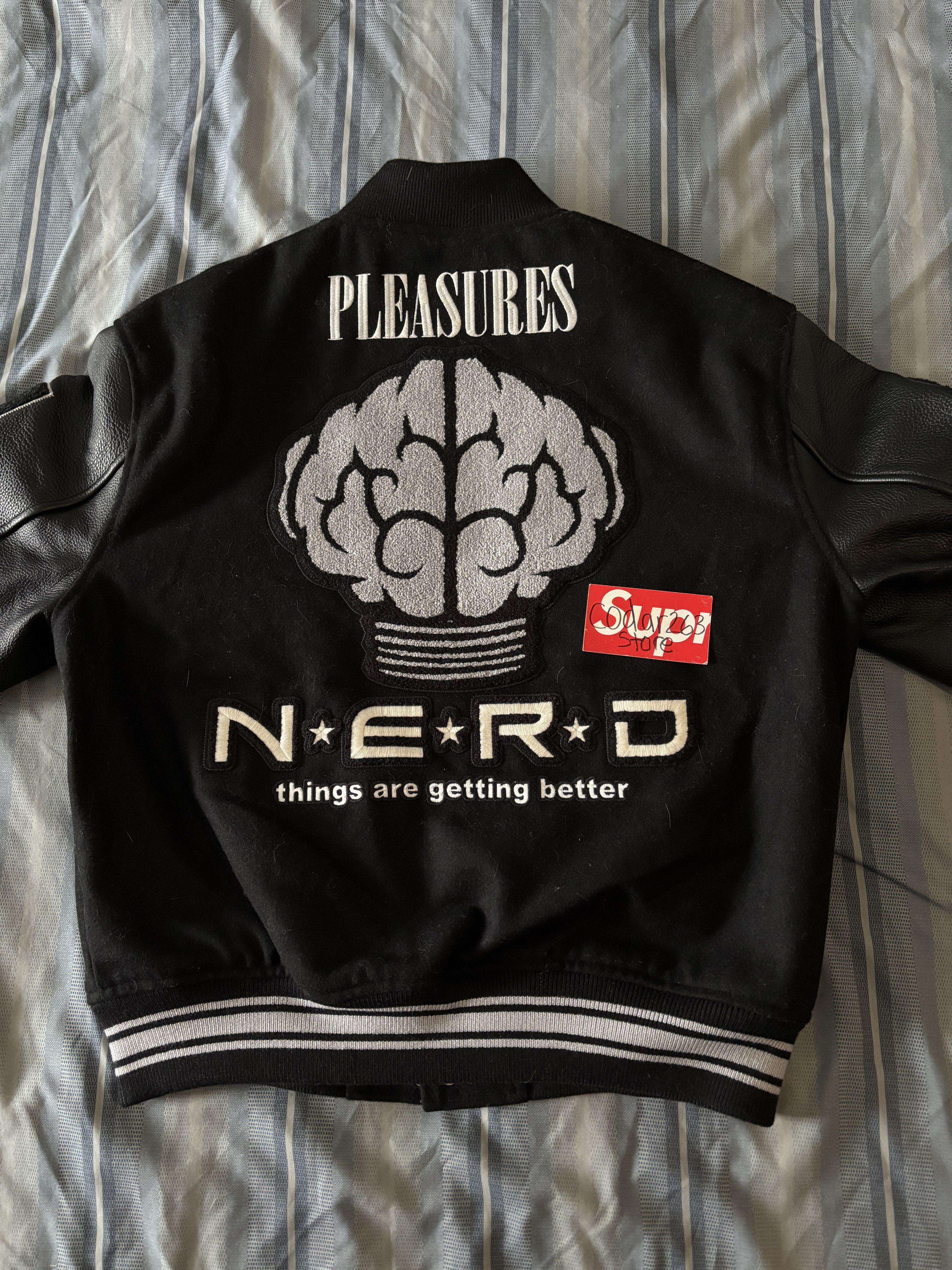 Pleasures N.E.R.D. Varsity Jacket - Pleasures NERD Tour Merch Pharrell Size US M / EU 48-50 / 2 - 5 Thumbnail