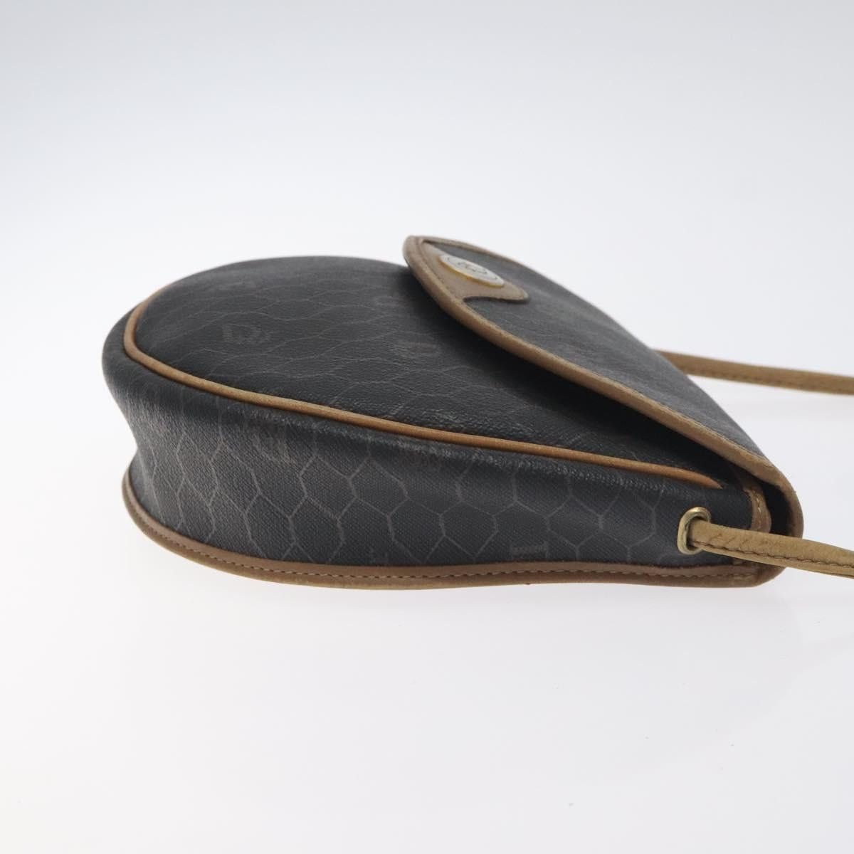 Dior DIOR Honeycomb Canvas Shoulder Bag Pvc Black Gold Size ONE SIZE - 4 Thumbnail