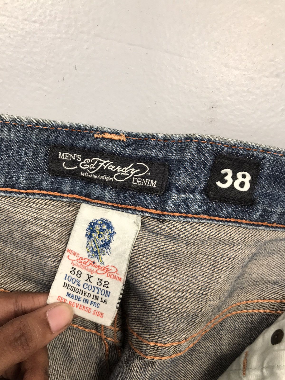 Ed Hardy Vintage Ed hardy embroidered denim Size US 40 / EU 56 - 9 Thumbnail