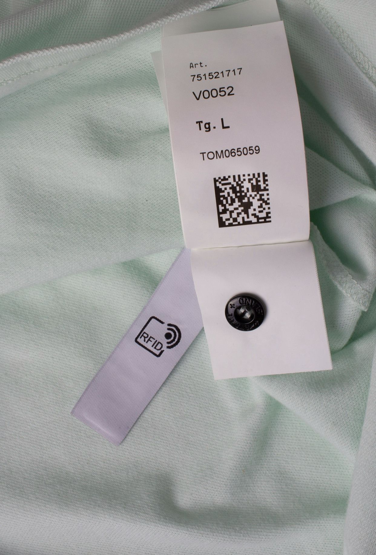 Stone Island STONE ISLAND SAGE BLUE COTTON LOGO EMBROIDERY POLO SHIRT Size US M / EU 48-50 / 2 - 11 Thumbnail