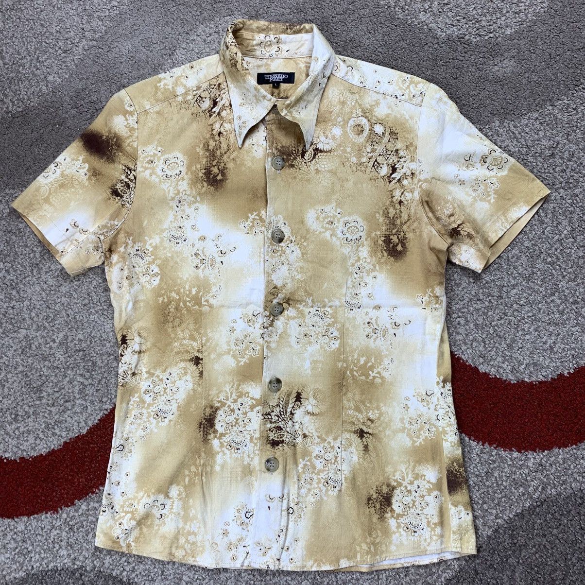 Japanese Brand TORNADO MART Short Shirt Button Up Japanese Brand Size L / US 10 / IT 46 - 2 Thumbnail