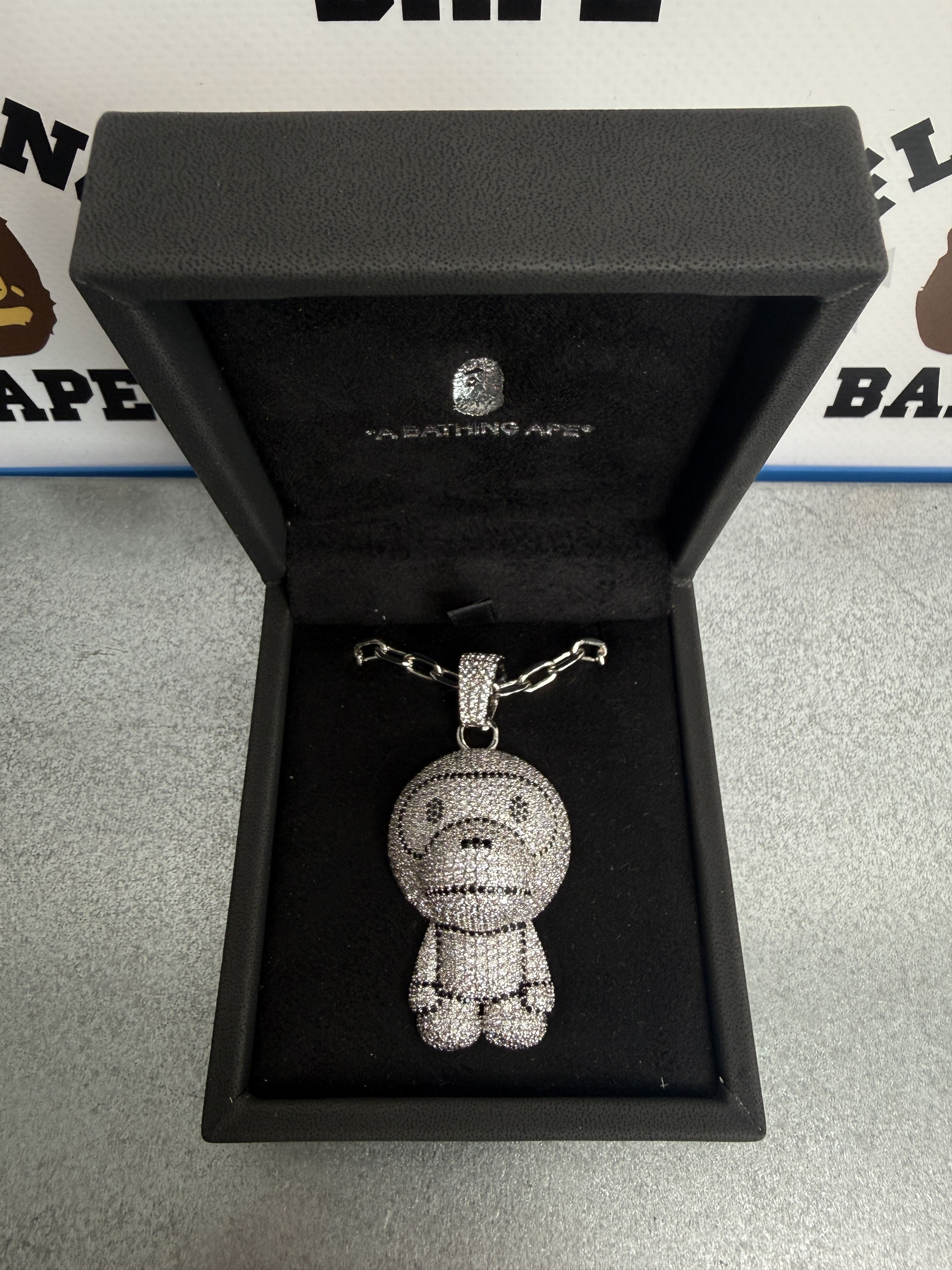 BAPE MILO CRYSTAL STONE NECKLACE FW22