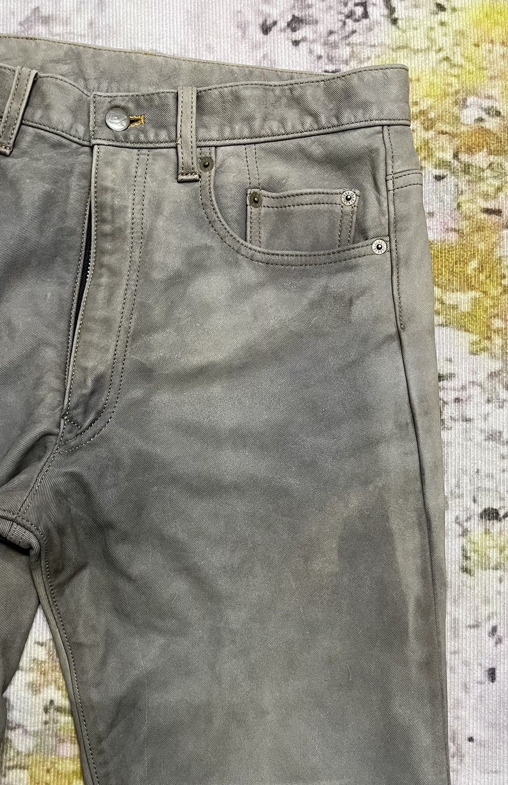 Japanese Brand × Leather Vintage Exalito Washable Leather Explore Jeans Rare Size US 31 - 8 Thumbnail
