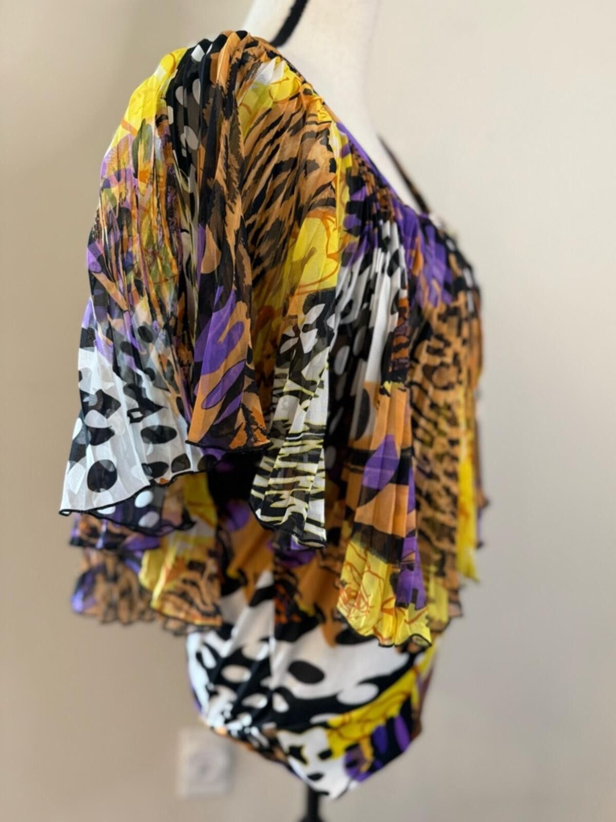 Other Madison Paige pleated wearable art top leopard polka dot M Size M / US 6-8 / IT 42-44 - 2 Thumbnail
