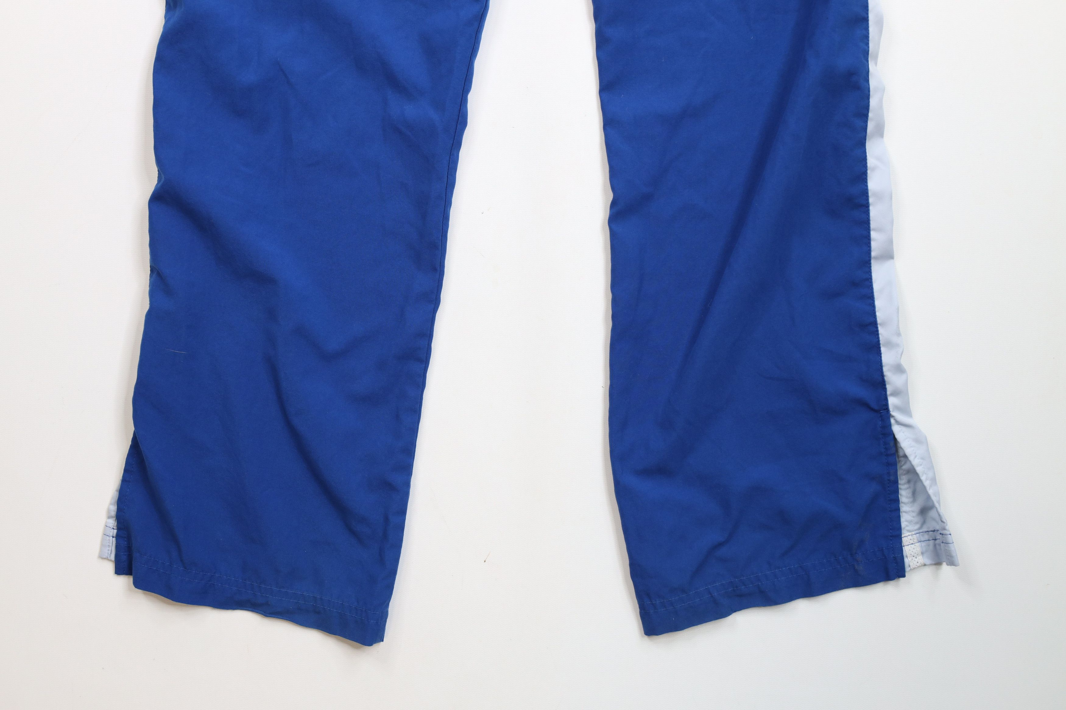 Nike × Vintage Vintage 90s Y2K Nike Mini Swoosh Striped Wide Leg Pants Size 28" / US 6 / IT 42 - 12 Thumbnail
