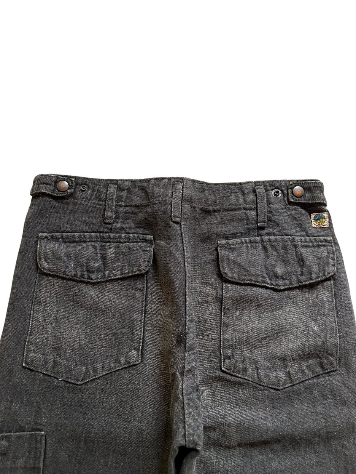 Japanese Brand Vintage Go West Faded Wash Tactical Loose Baggy Jeans Size US 31 - 8 Thumbnail