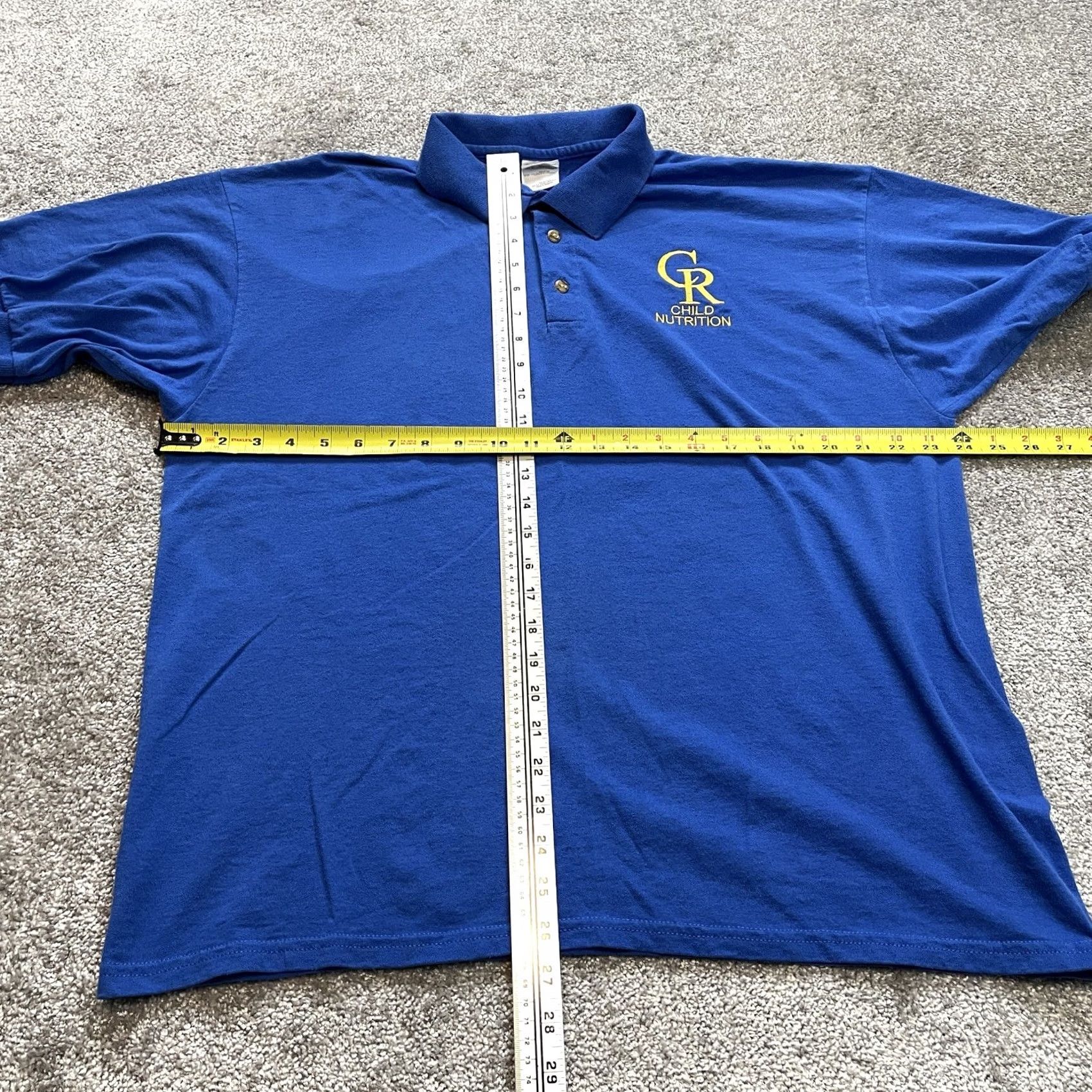 Gildan VINTAGE Gildan Polo Shirt Mens L Blue Logo Polo Shirt Mens L Blue Logo Tee Shirt Polo Size US L / EU 52-54 / 3 - 5 Thumbnail