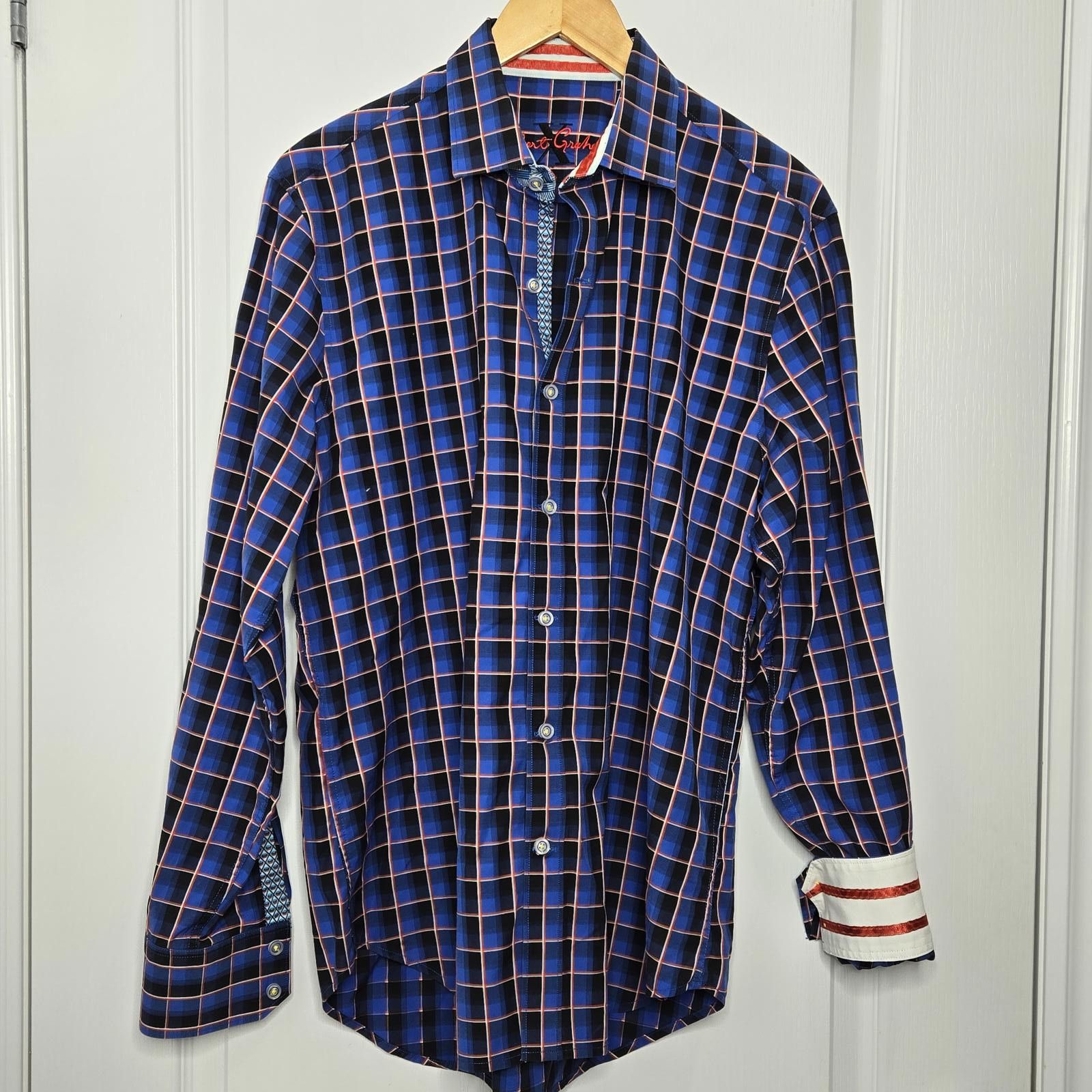 Robert Graham Robert Graham X Dress Shirt Tailored Fit Size 38R - 1 Thumbnail