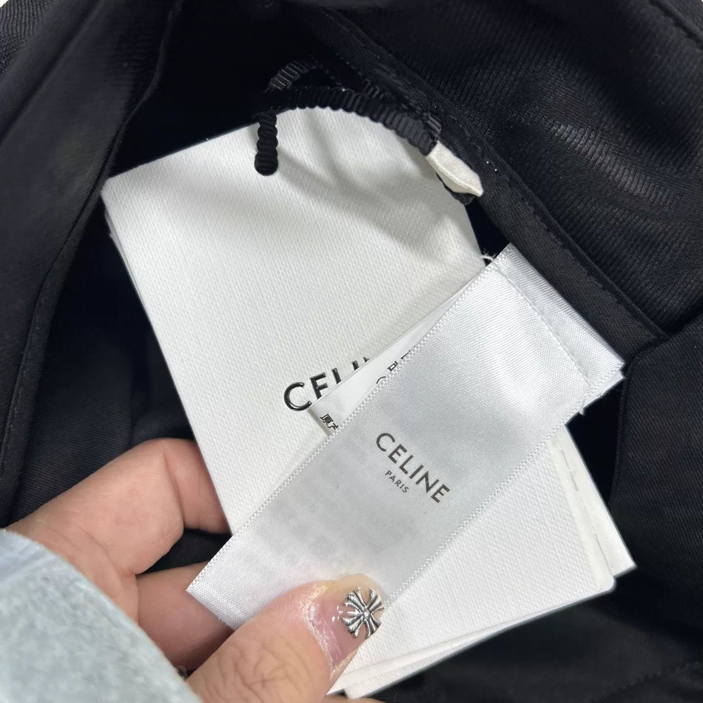 Celine Celine New With Tags Black Side Silk Pants Size 36 Size 26" / US 2 / IT 38 - 4 Thumbnail