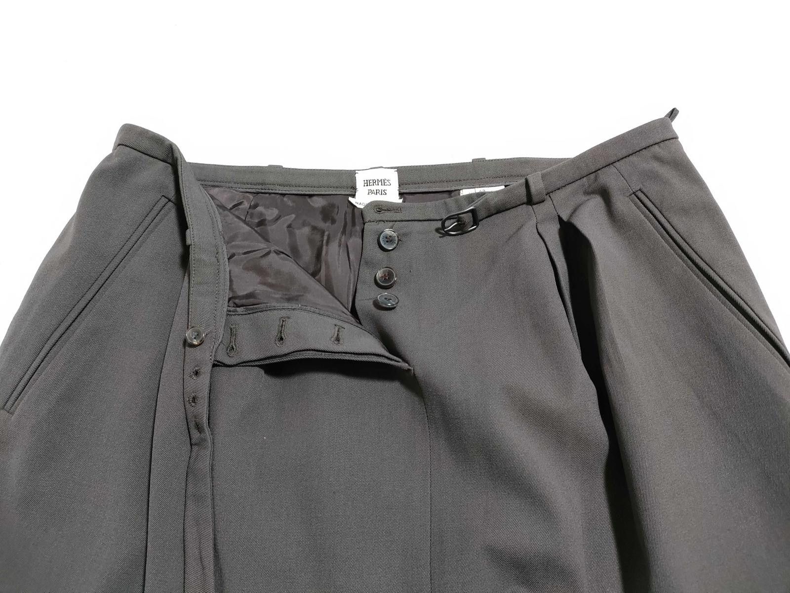 Hermes Hermes Black Skirt Size 30" / US 8 / IT 44 - 3 Thumbnail