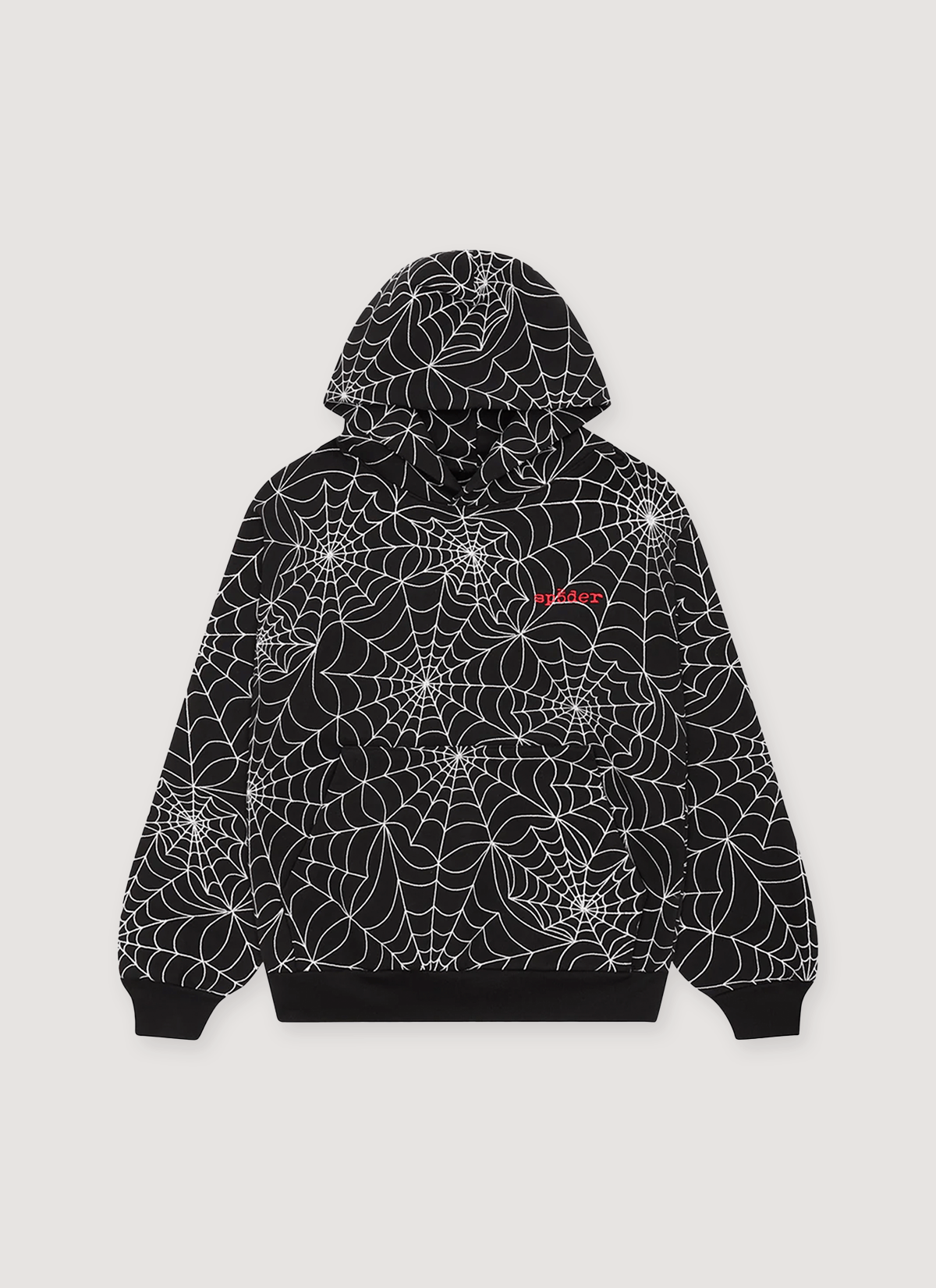 Sp5der Worldwide Embroidered AOP Sweatshirt Black Size US M / EU 48-50 / 2 - 1 Thumbnail